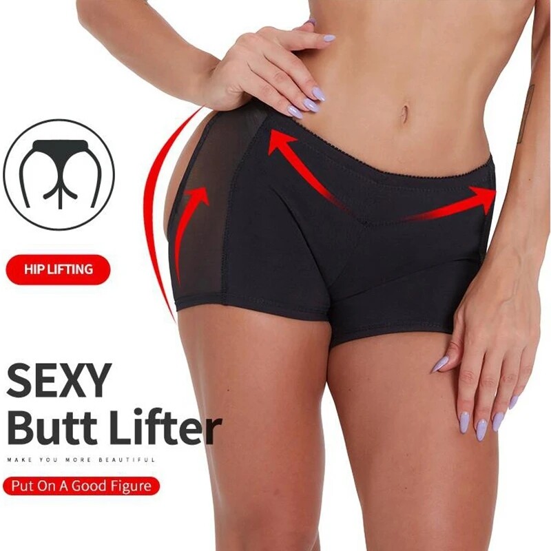 Women’s Butt Lifter Booty Push Up Shorts Belly Control Hips Enhancer Body Shaper