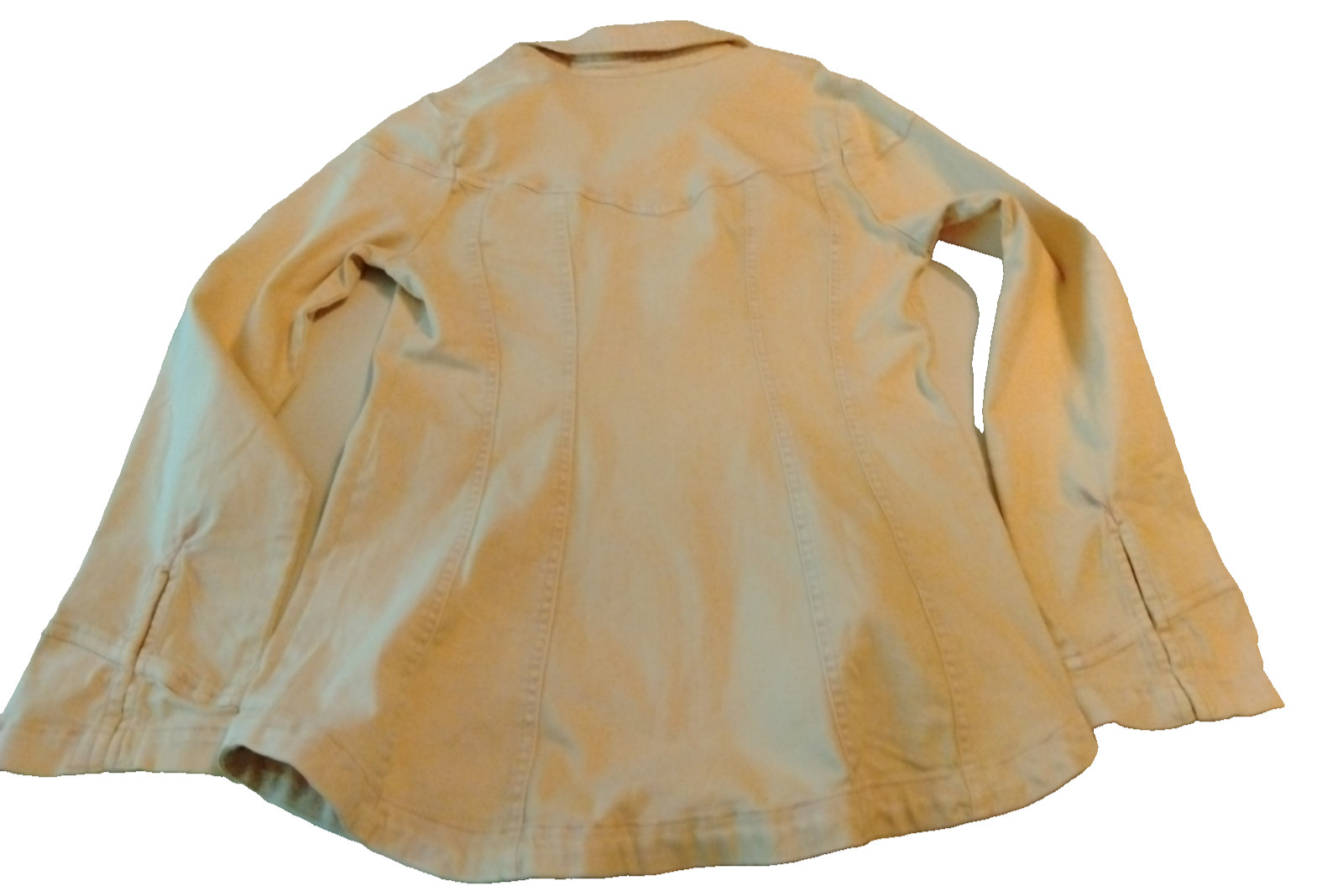 Free People Womens XL Sandwash Hook Eye Longline Stretch Jacket NWT