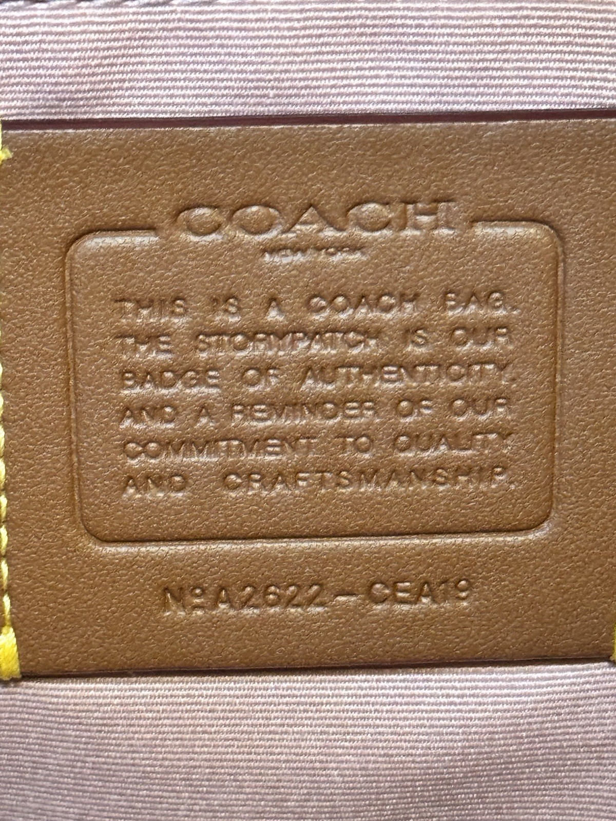 USED* Coach Rowan Large Satchel Bag In Signature in Powder Pink