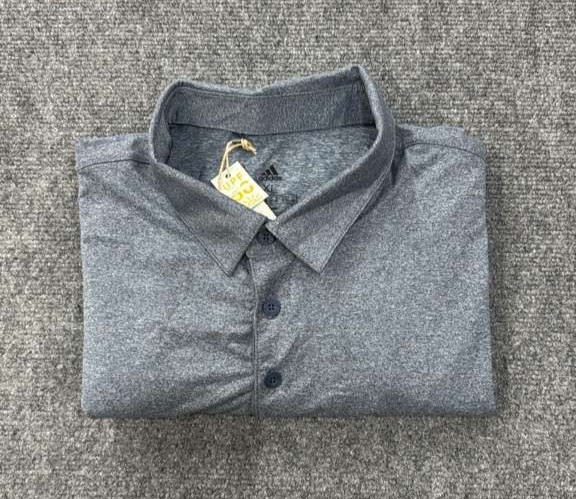 Adidas Men’s Ultimate 365 Aeroready Heather Golf Polo Shirt XL Crew Navy Melange