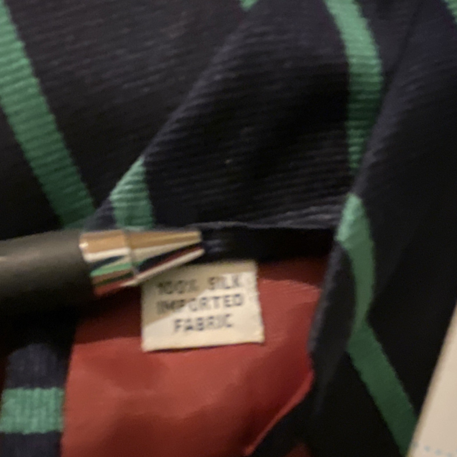 GANT Men’s Navy Green Striped Silk Tie Woven Classic Designer 57-60 Inches