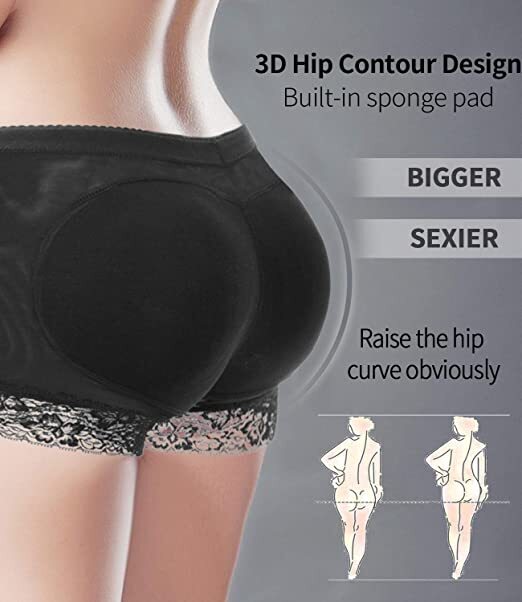 BUTT LIFTER HIP ENHANCER SHAPER GIRDLE GIRLSHORT UNDERWEAR PANTIES WITH PADDED