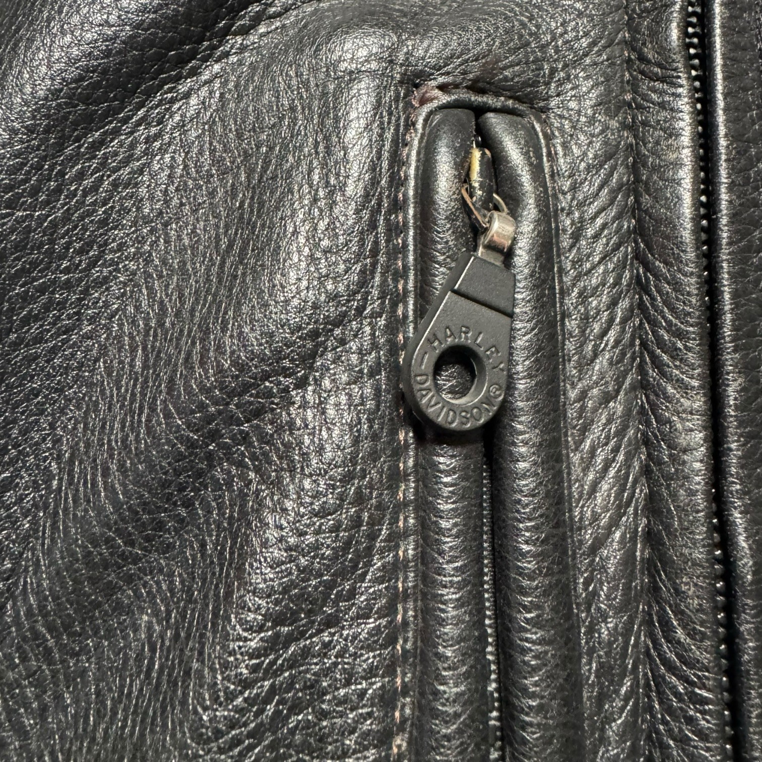 Harley Davidson FXRG series 1 Leather Motorcycle Jacket – Large armored Biker