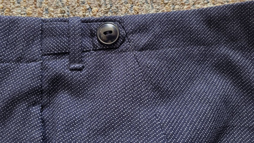 1930’s German Button Fly Wool Pants. Salt & Pepper. Amazing Fabric.