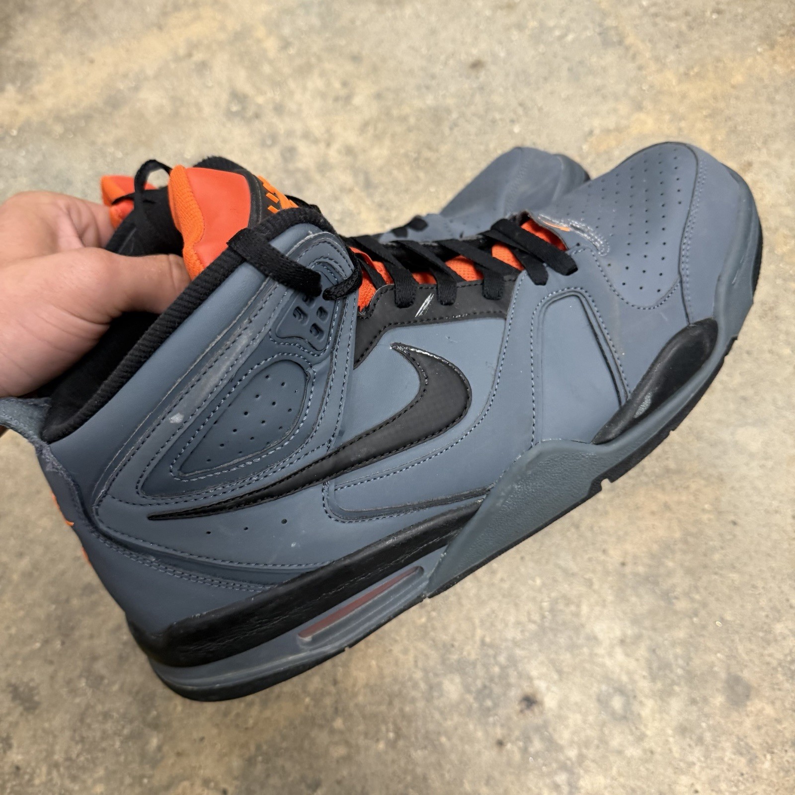 Nike Air Flight Falcon Mens Gray Athletic Shoes 397204-488 Size 13
