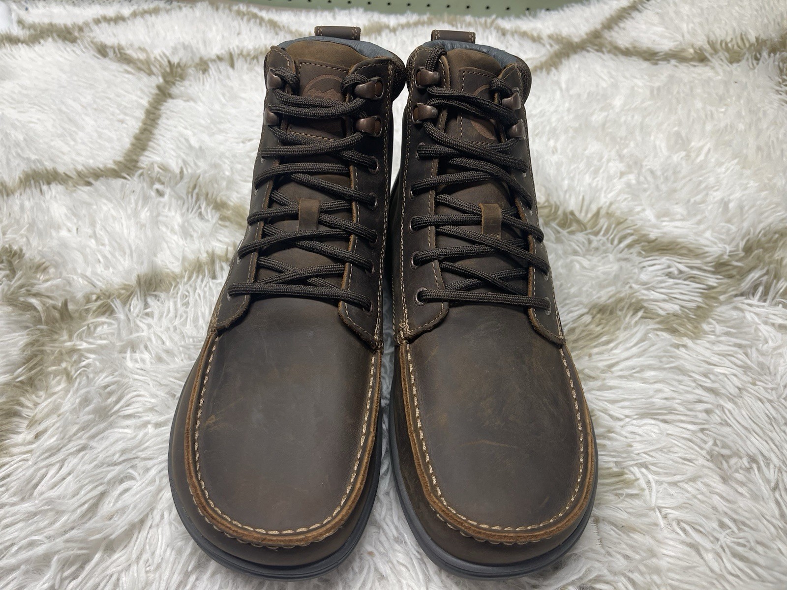 🧡NIB*Lems Boulder Boot Grip Waterproof Men’s Size 10 Full-Grain Oiled Leather🧡