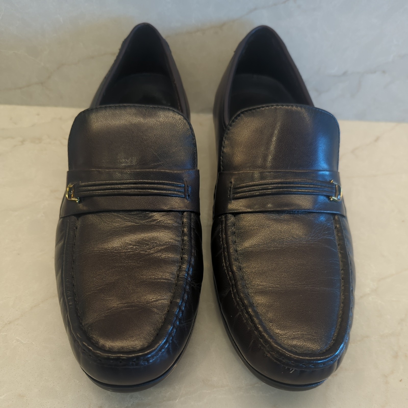 Bostonian Black Leather Slip On Loafers / Prescott / Men’s Size 13D WORN ONCE!