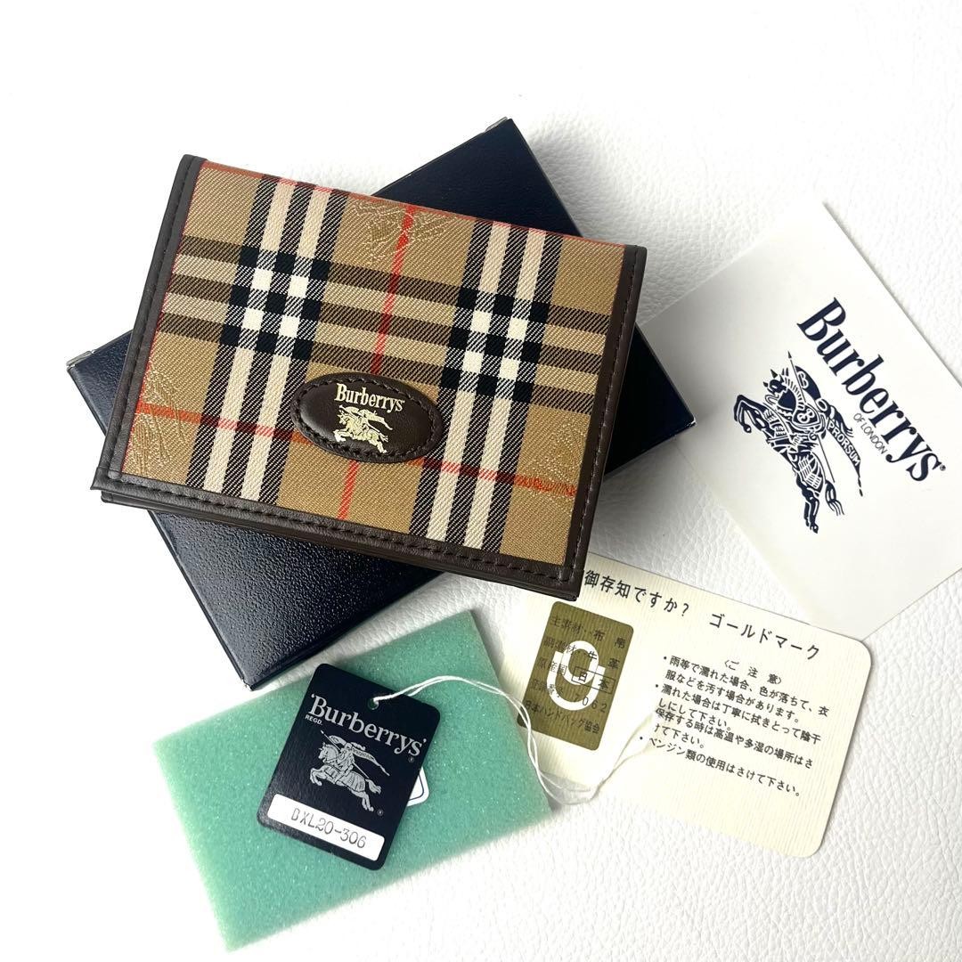 Brand New Unused BURBERRY Burberry Card Case Nova Check Business Card Holder