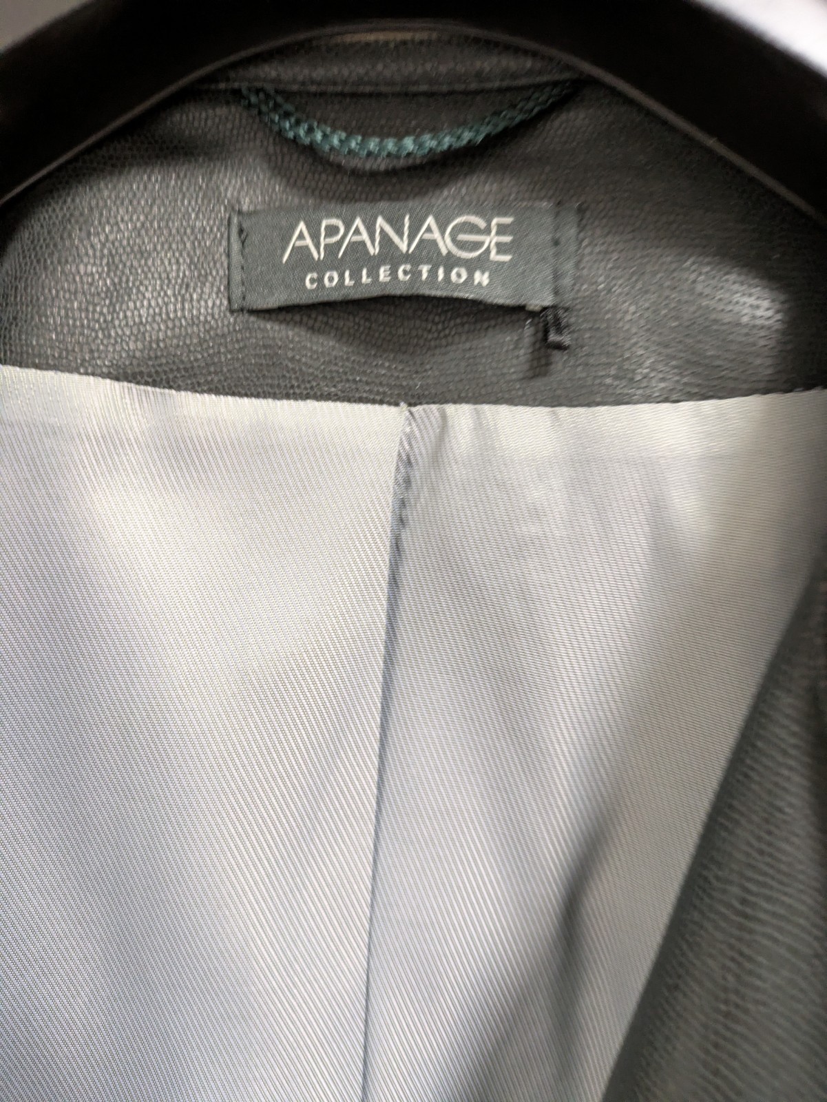 Ladies Apanage BIKERS STYLE Jacket, Black, Size 10 USED GOOD CONDITION