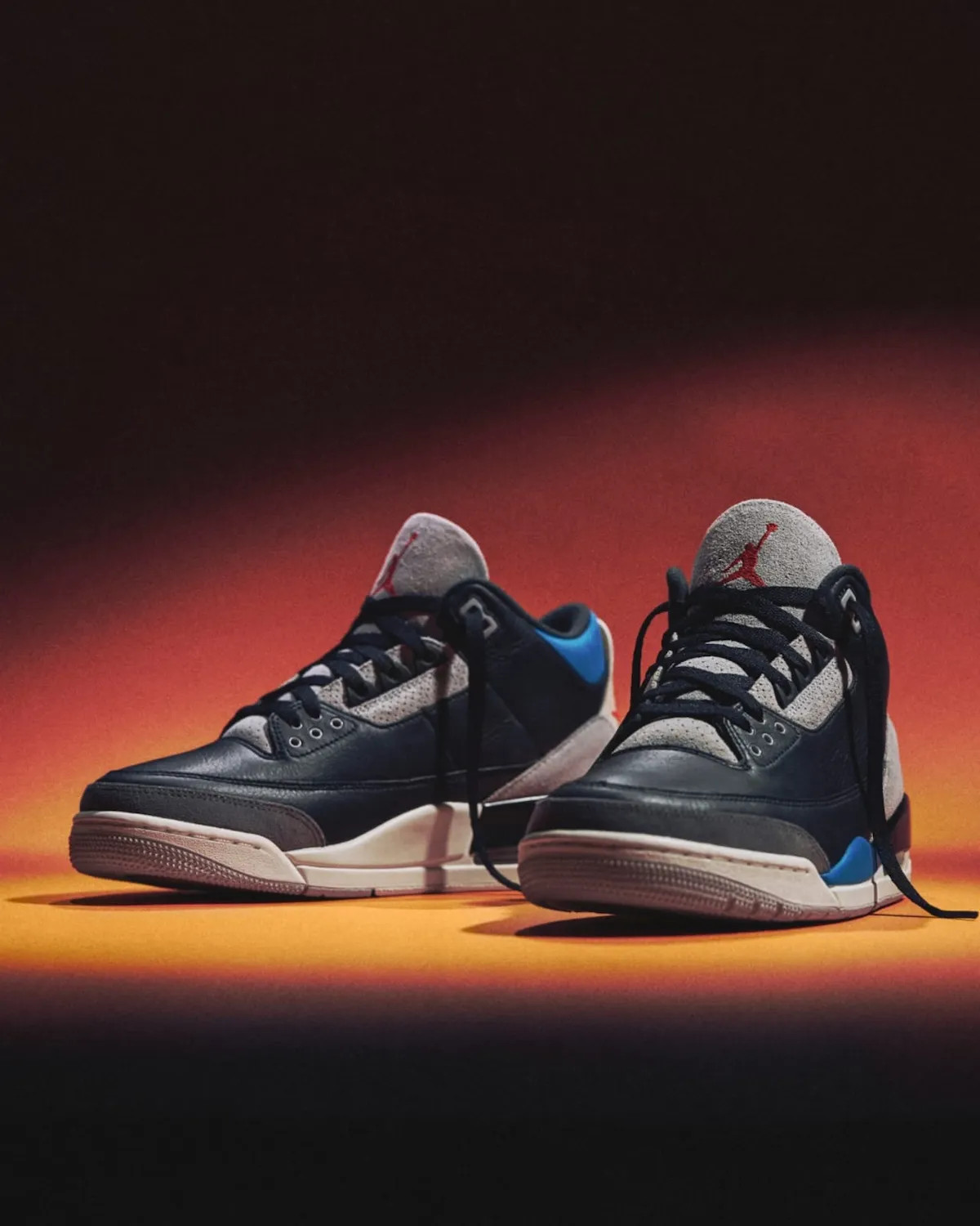 Nike Air Jordan 3 Retro Rare Air Black Military Blue Chile Red IB8967-004 Men’s