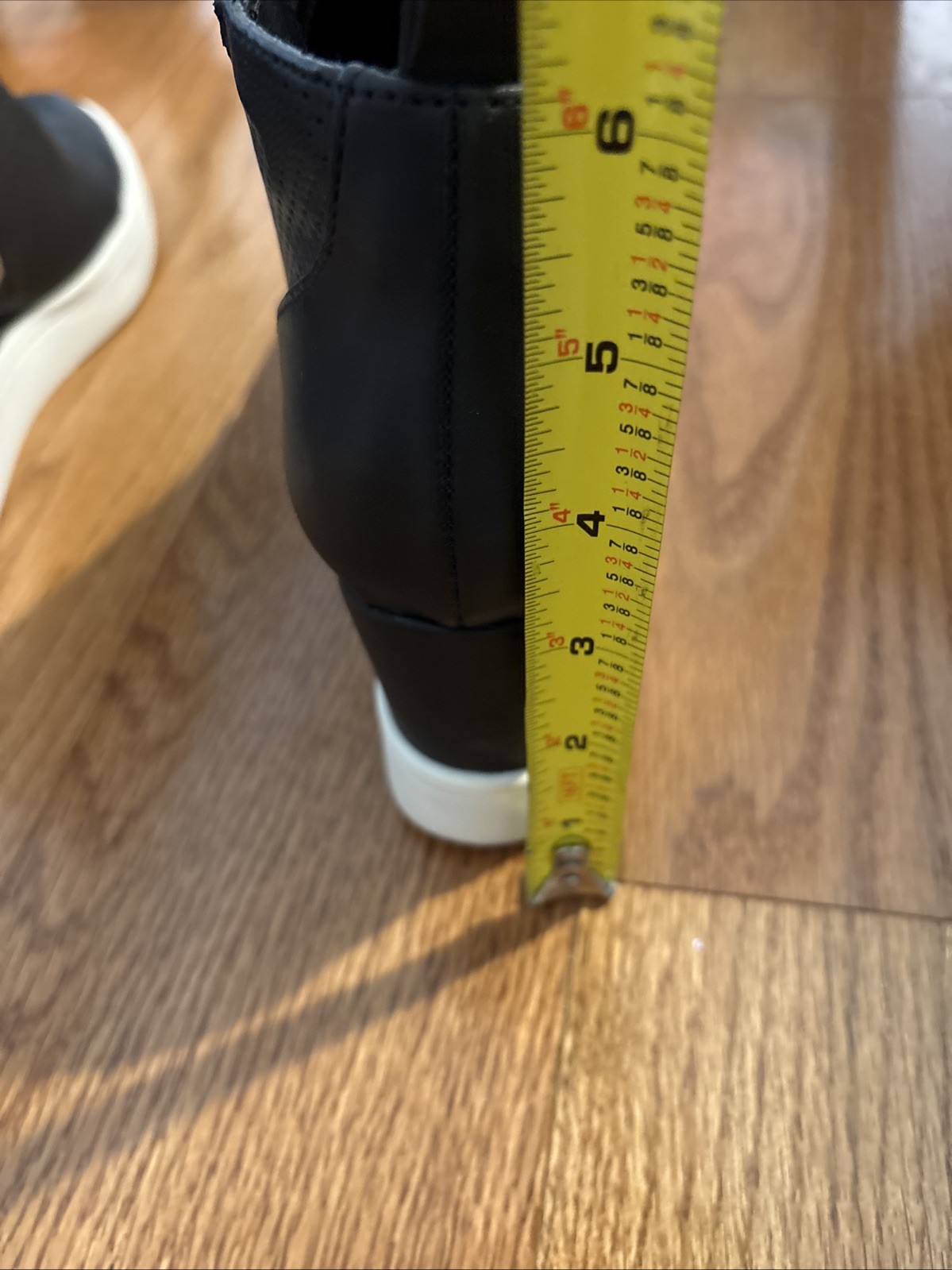MIA Black Wedge Sneaker Boots 7.5 Women’s