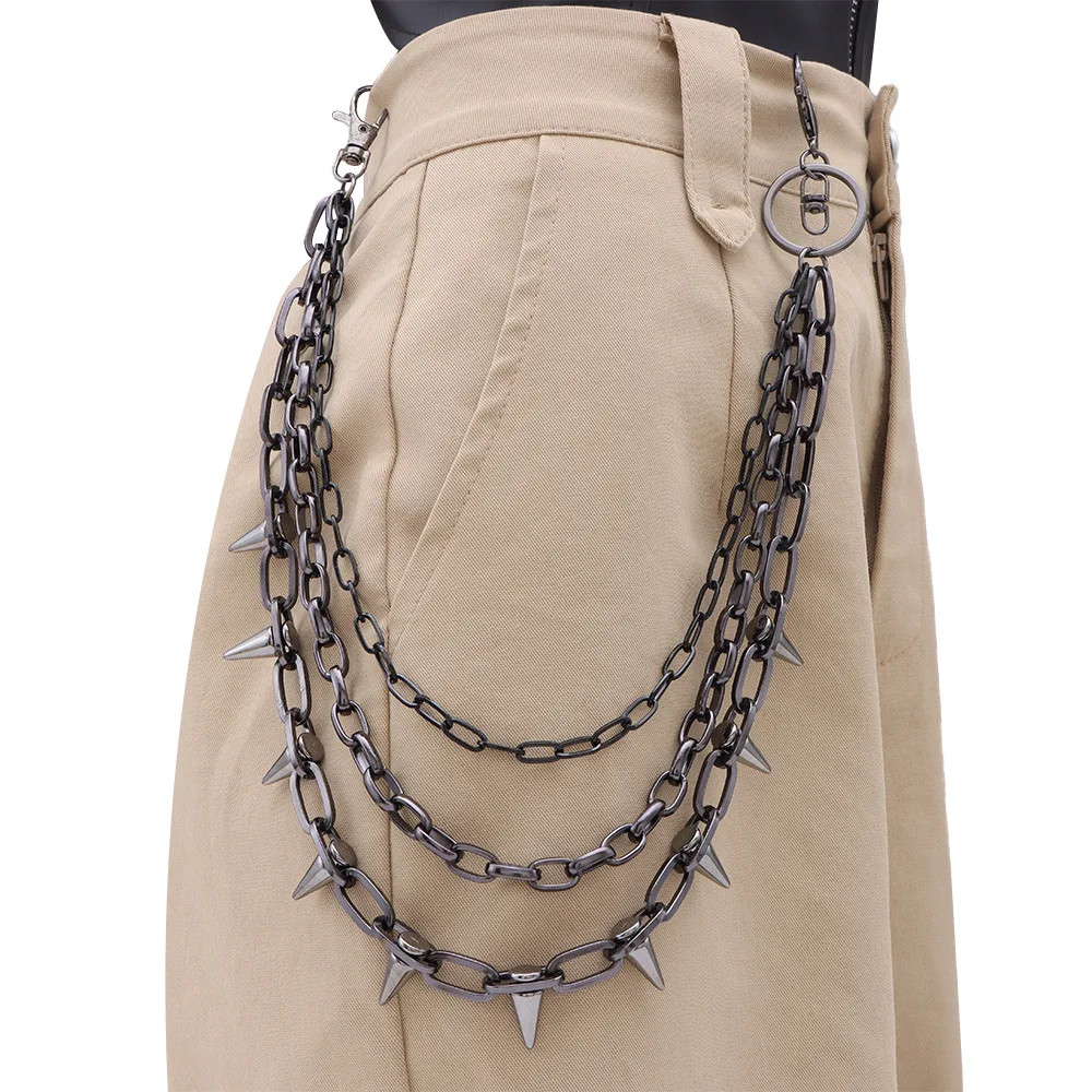 Hip Hop Punk Metal Wallet Chain Keychain Jeans Pants Waist Chain Unisex