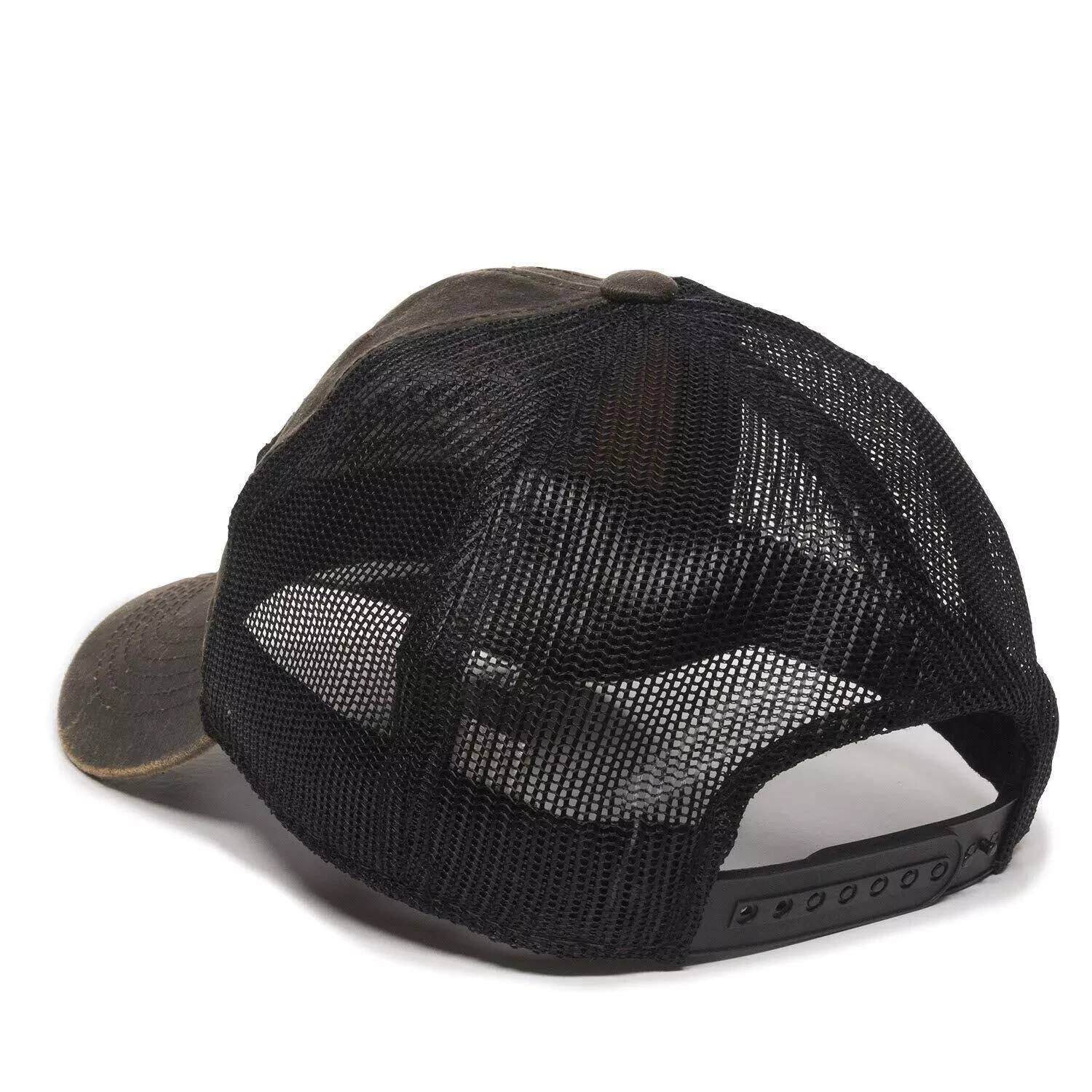 Outdoor Cap Remington Mens Weathered LC Logo Hat RM17A Dark Brown/Black One Size