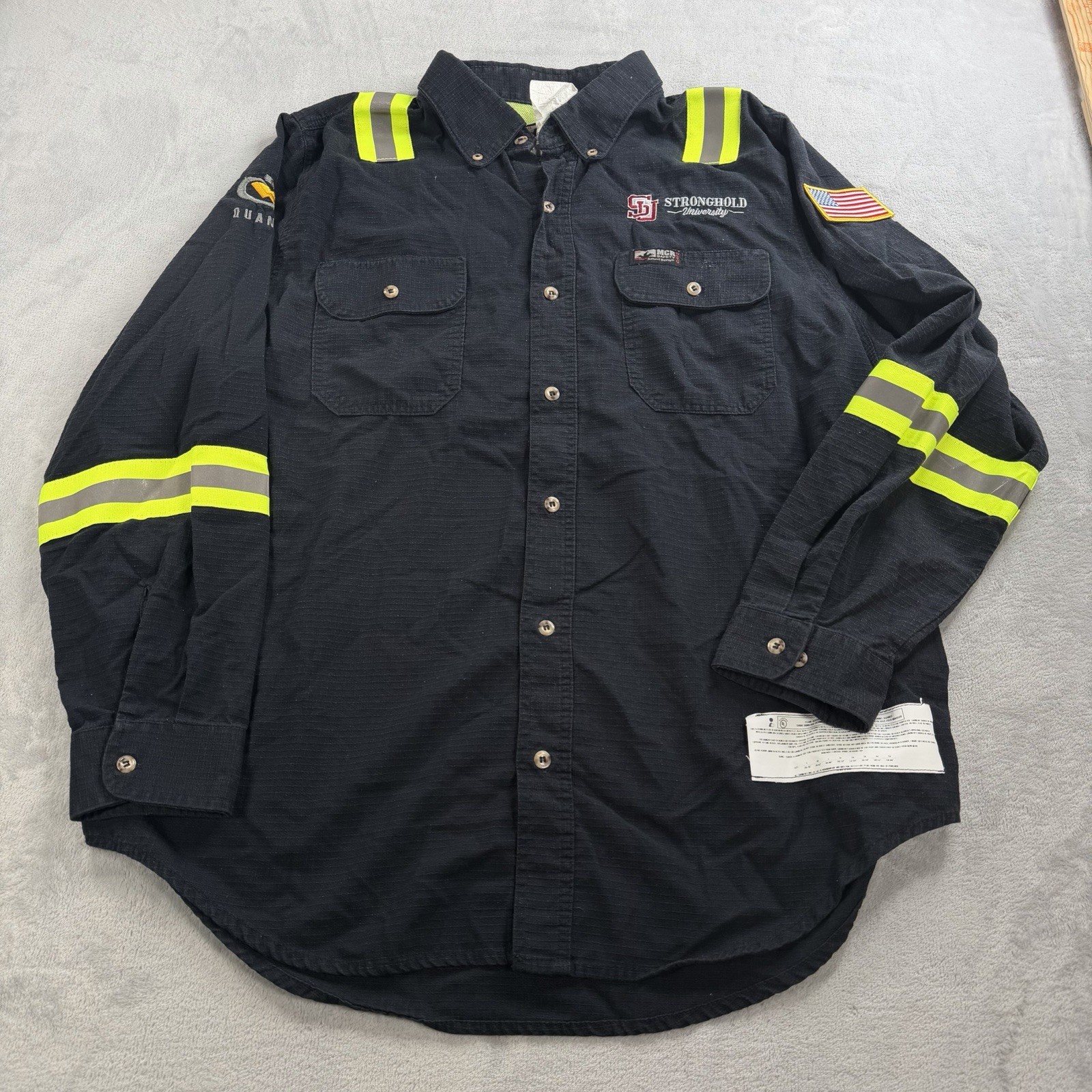 MCR Safety FR Button Shirt Mens XL Ripstop Summit Breeze Vented Flame Resist