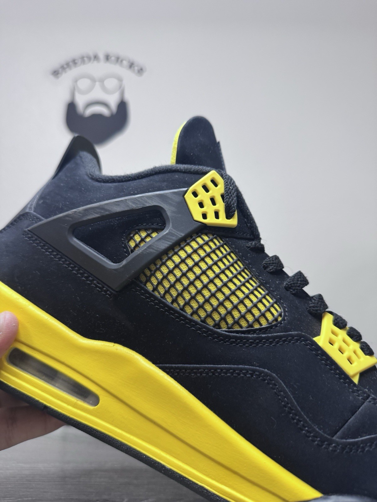 Size 13 – Air Jordan 4 Thunder Retro Size 13 Mens Black Sneakers 2023 DH6927-017