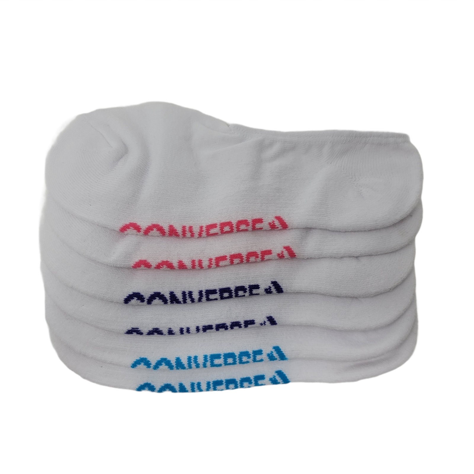 Converse Women’s Half Cushion Ultra Low Socks 4-10 3-Pack (White/Multi)