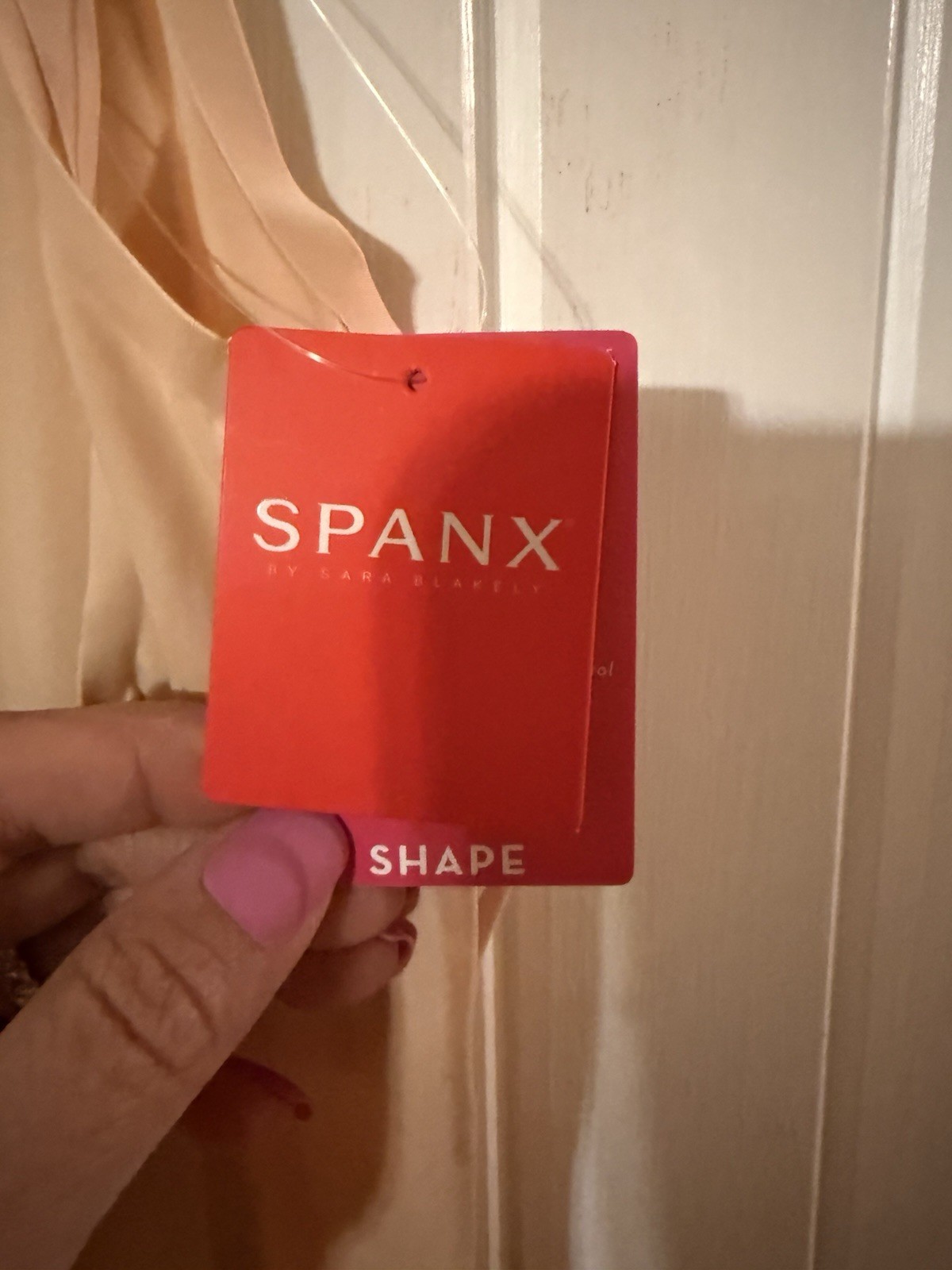 SPANX Sculpt OnCore Open Bust Mid Thigh Bodysuit Nude Slimming Shapewear Size L