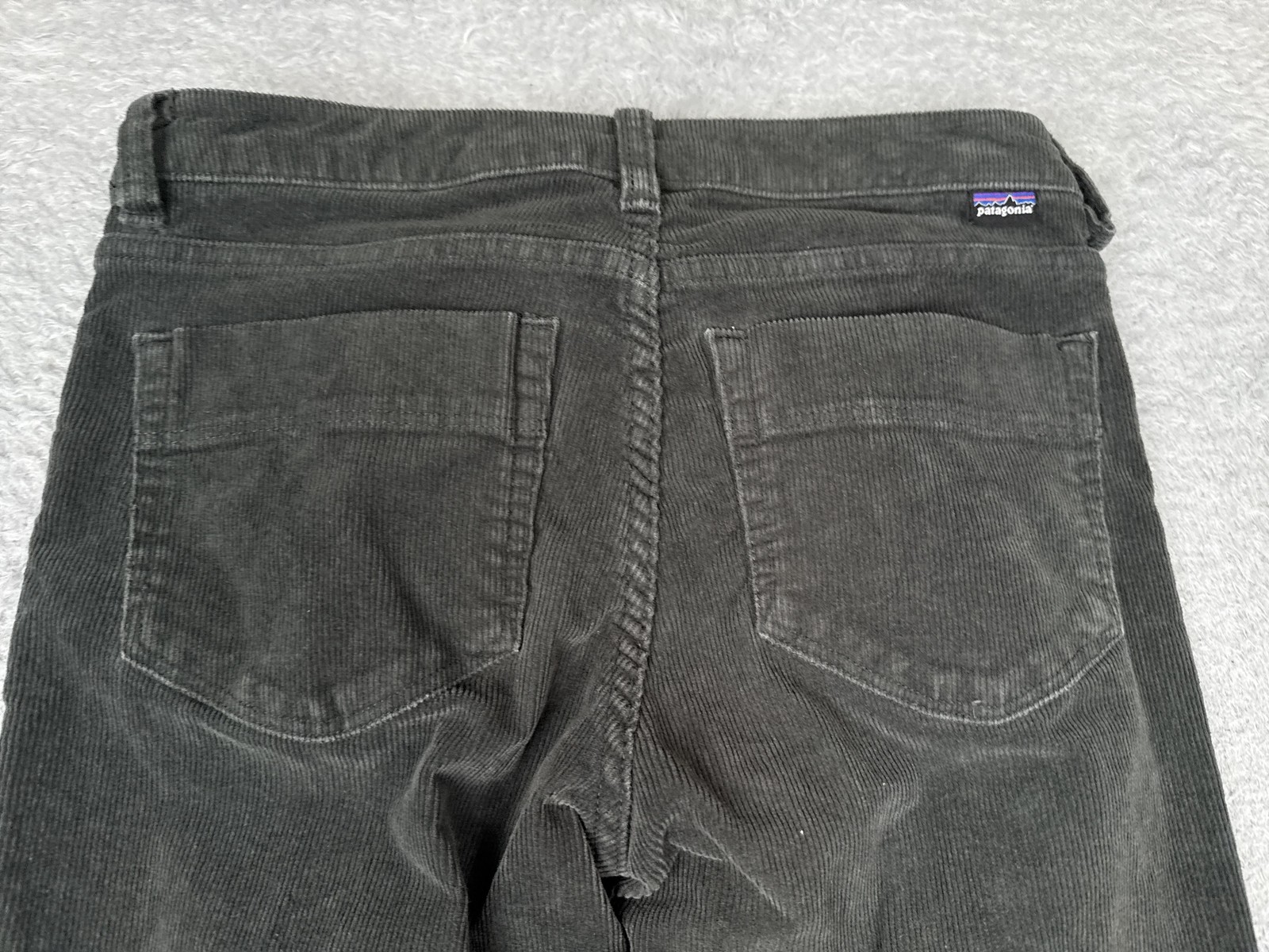 Patagonia Pants Womens 25 Gray Corduroy Straight Leg Organic Cotton
