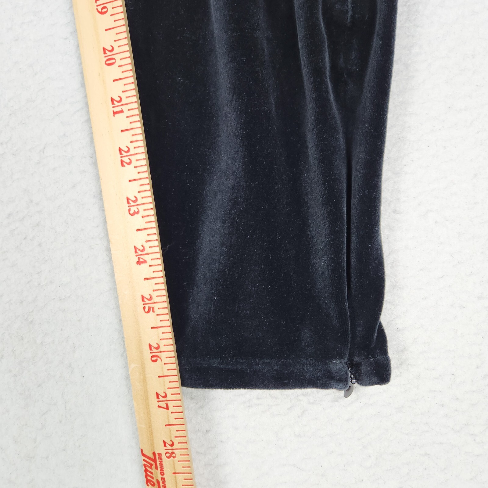 J Crew Pants Womens Extra Large Black Velvet Mario Bellucci Italian Skinny Leg
