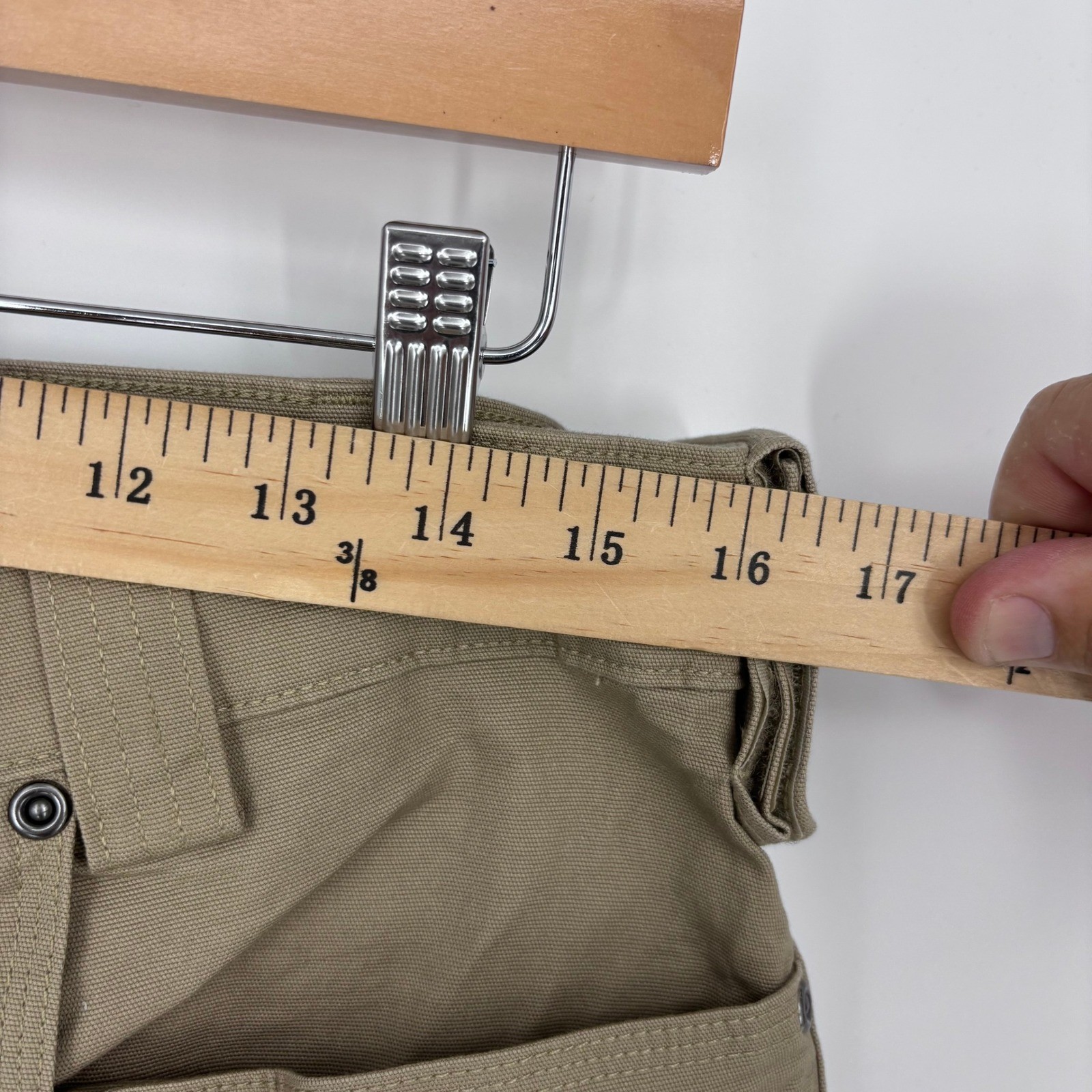 Duluth Trading Flex Fire Hose Ultimate Cargo Pants Mens 32×31 (Tag 34×32) Tan