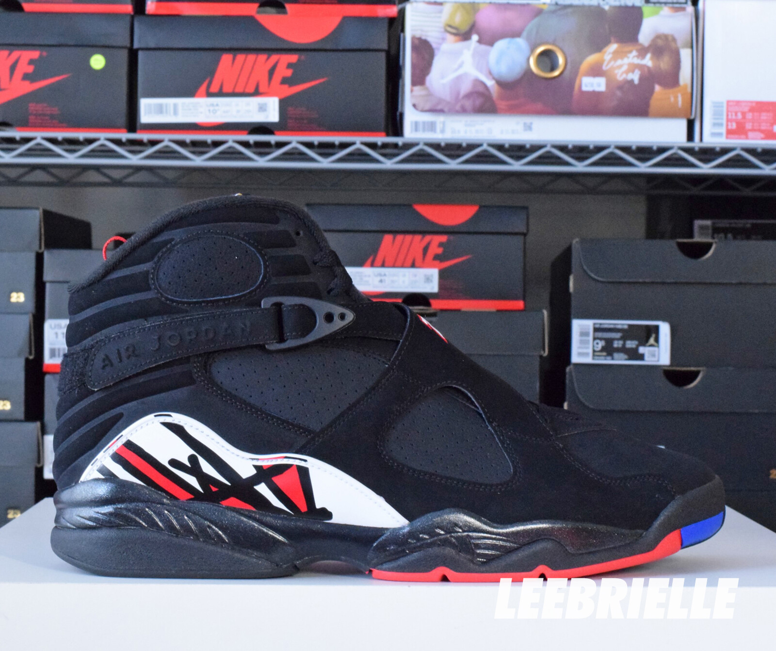Nike Air Jordan 8 Retro PLAYOFFS Black True Red White 305381-062
