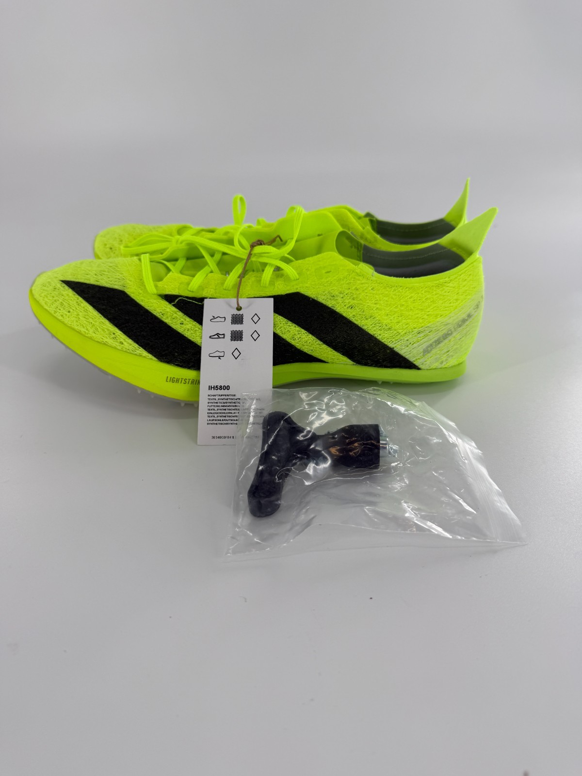 Adidas Adizero Prime SP 3 Strung Lemon Track Spike Sprint IH5800 Men’s Size 7
