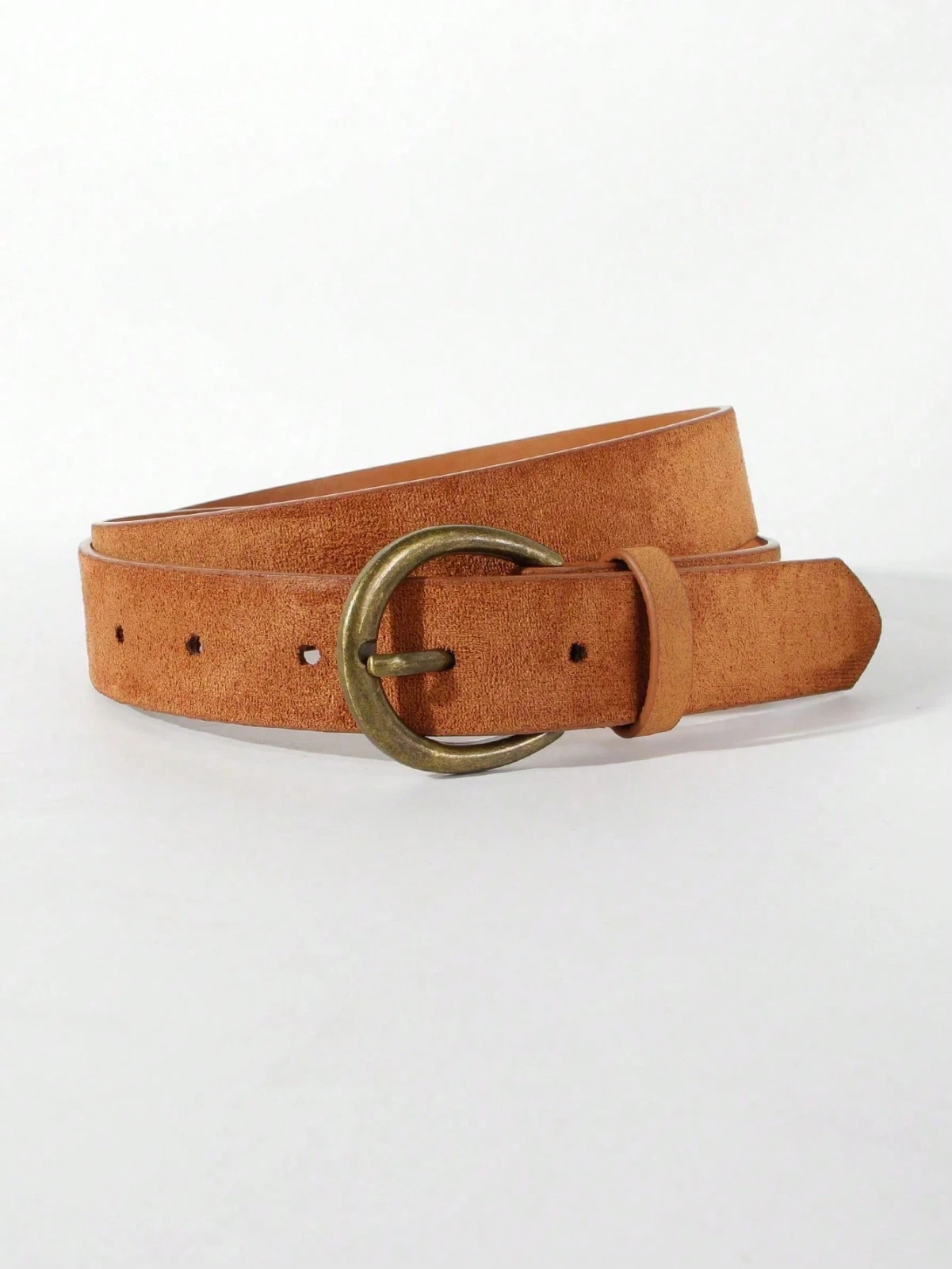 WOMEN WESTERN BROWN SUEDE LEATHER BELT Sm/ Med Belt length is 43 in NEW