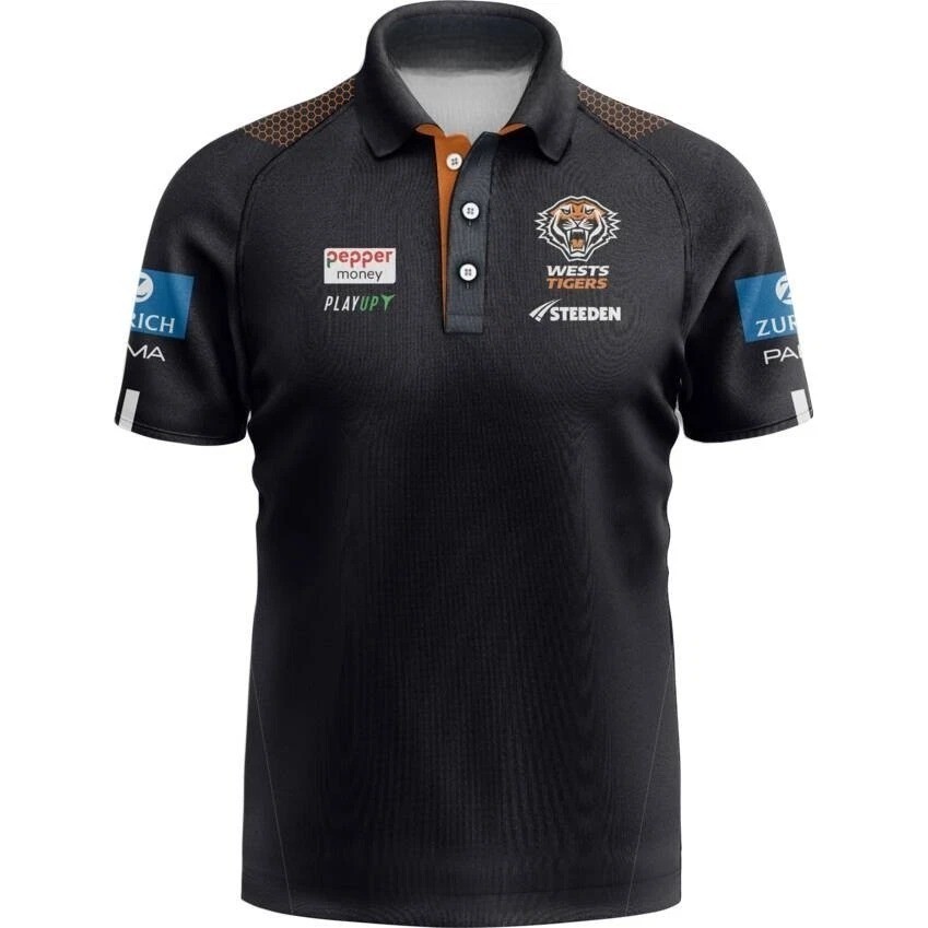 Wests Tigers 2025 Players Media Polo Shirt