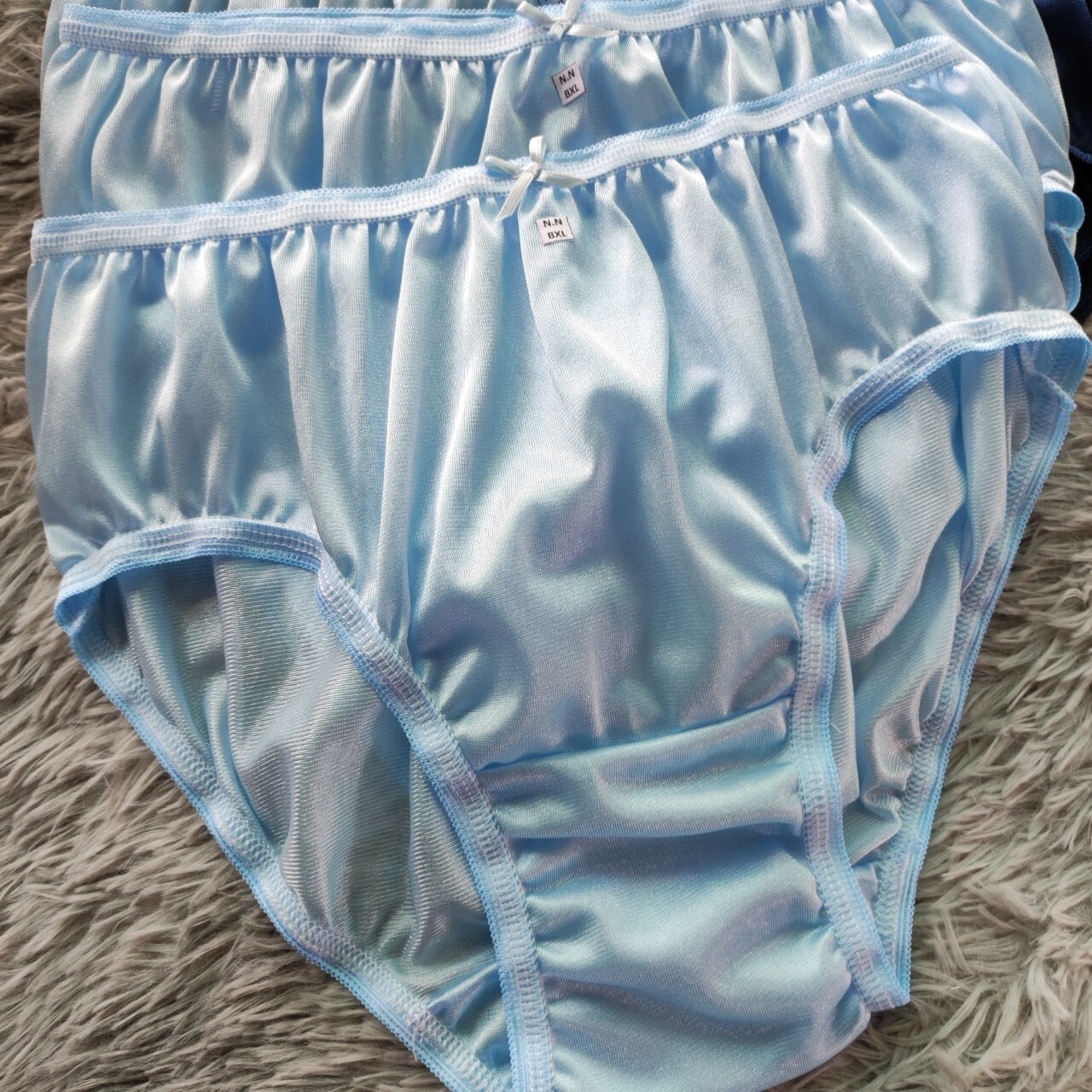 6 Bikini Panties Women Mens Underwear Briefs Nylon Silky Soft Hip 38″-42″ XL