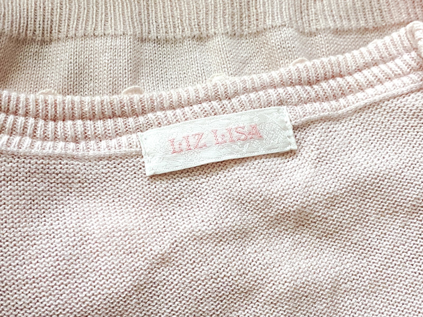 Liz Lisa Pink Floral Cardigan Sheer Long Sleeve Button Top Blouse Hime JAPAN