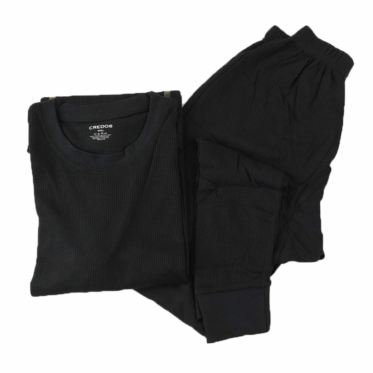 Men’s 2pc Premium Cotton Waffle Knit Stretch Thermal Underwear Top & Bottom Set