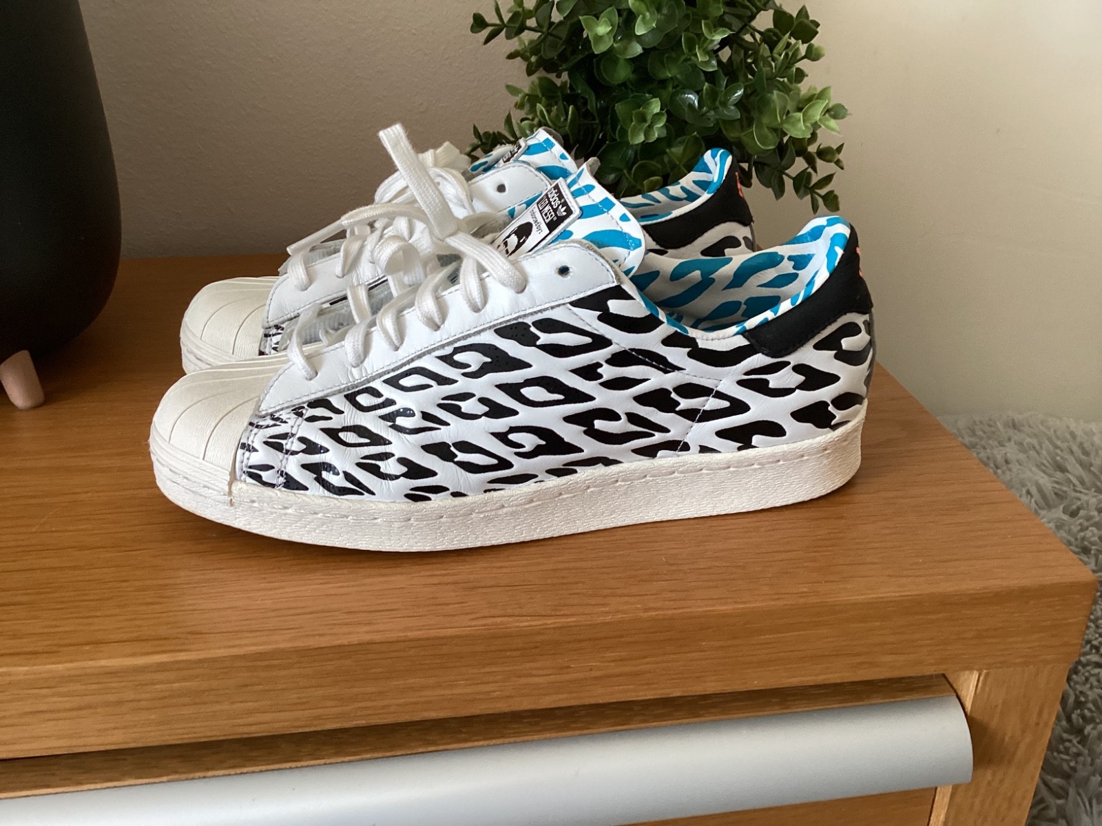 Adidas Superstar Messi H21779 Limited Edition White Black Blue Men’s Sneakers US