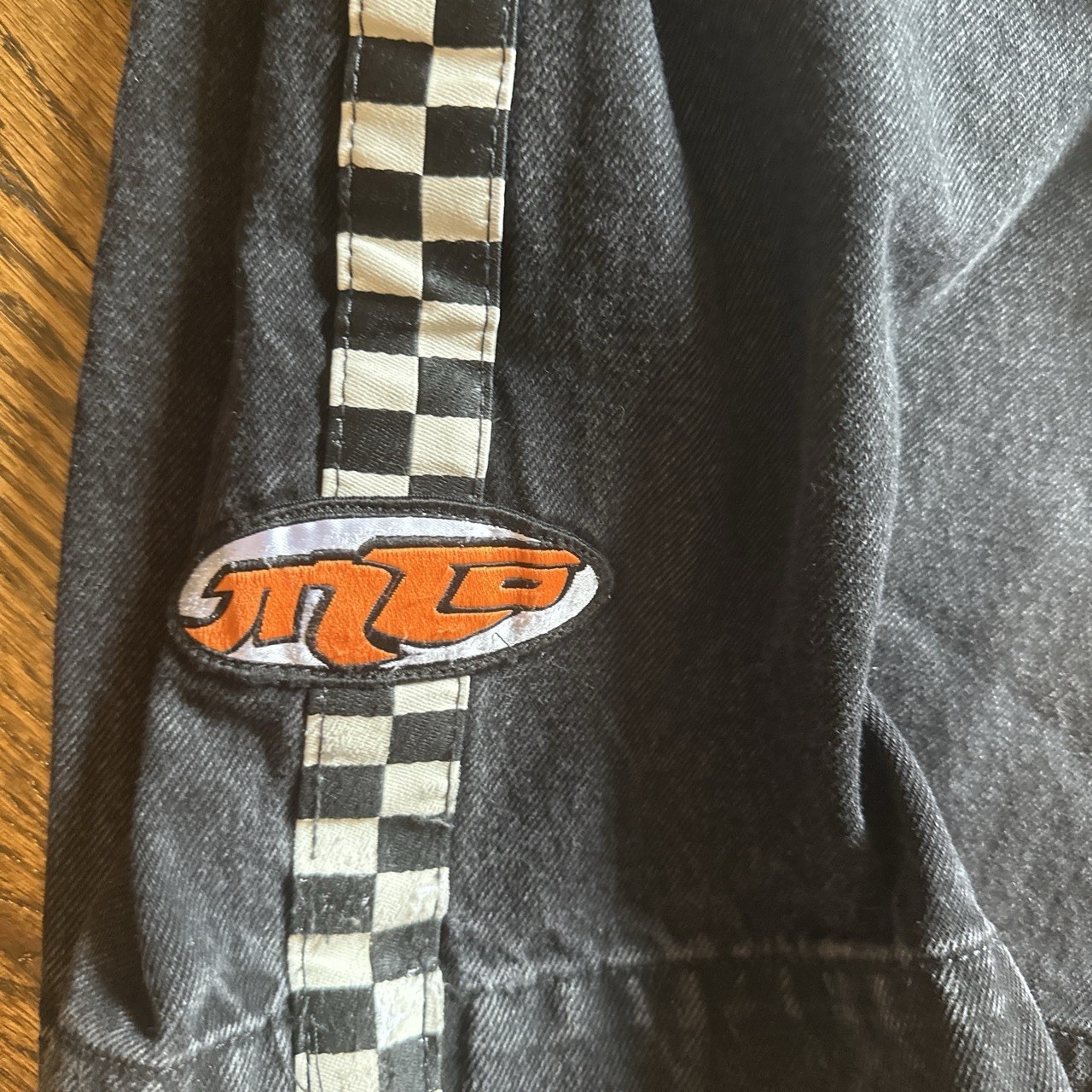 JNCO Taxi Limited Edition Jet Black Wide-Leg Jeans