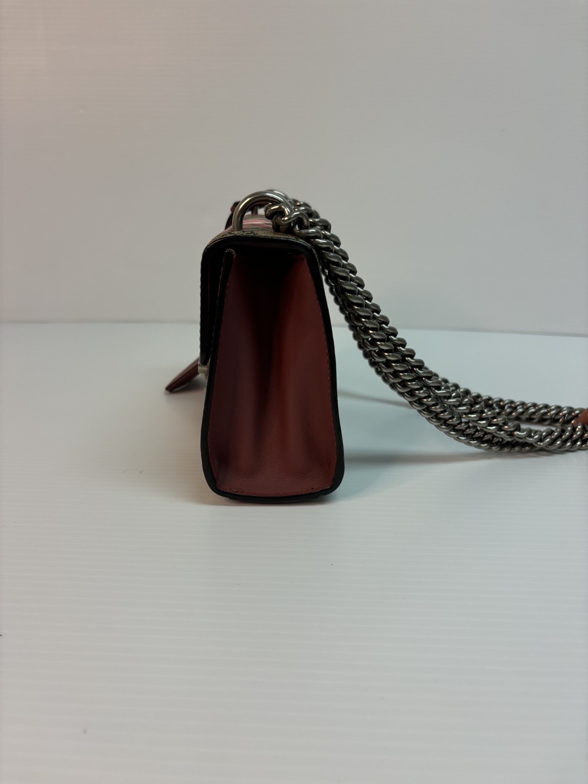 100% Authentic Gucci GG Supreme Blooms Padlock Small Shoulder Bag