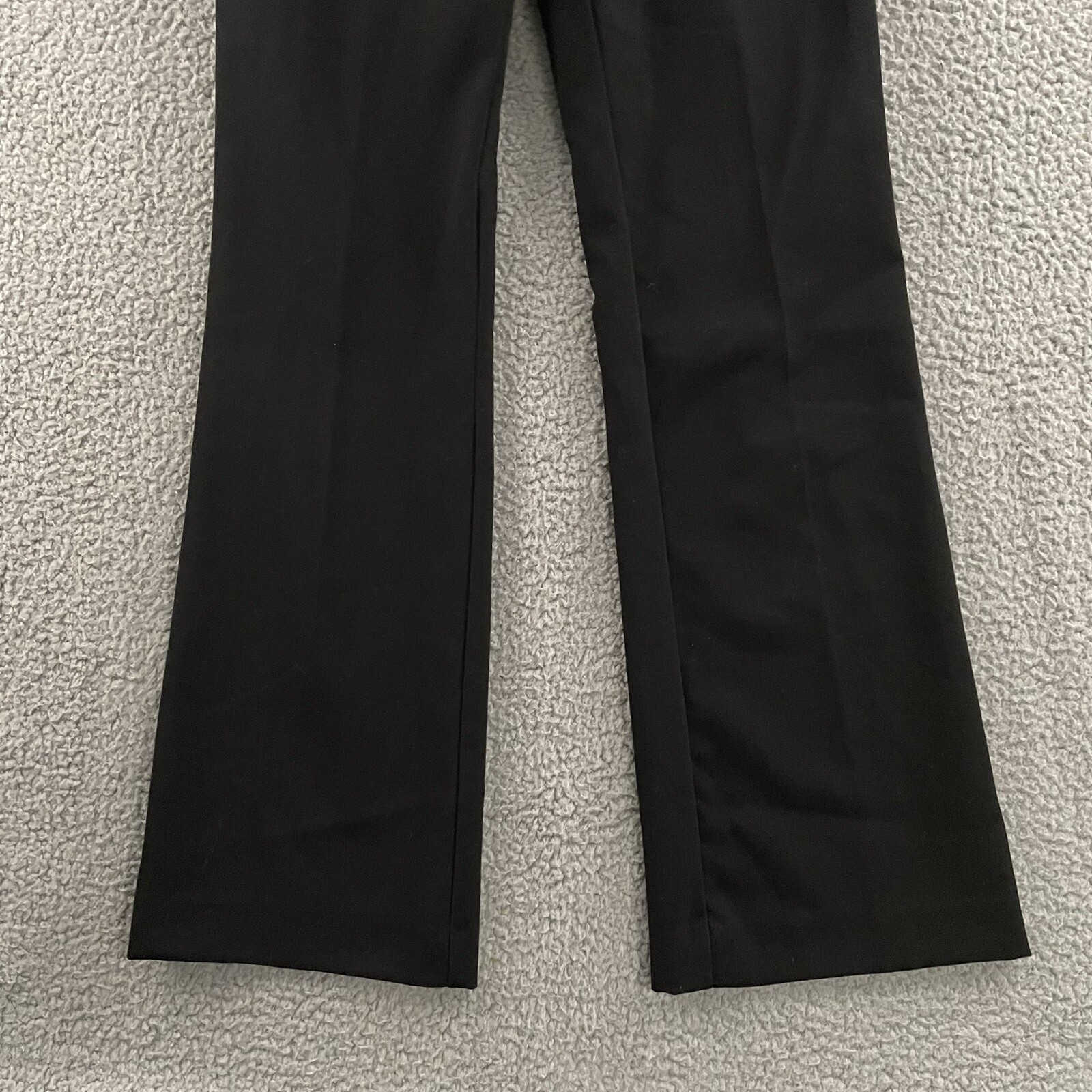 Susan Graver Womens Pants Black Size 2 Flared Dress Pant Polyester Rayon Blend