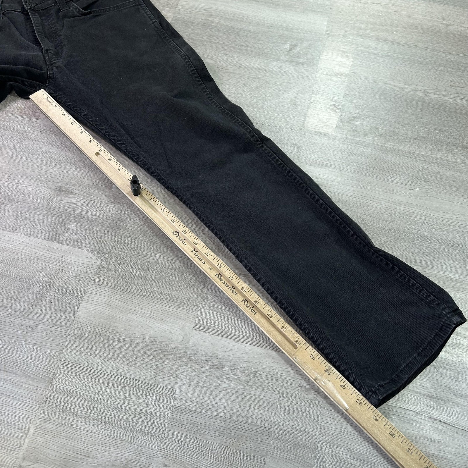 Levis 513 Jeans Mens 32×30 Black Slim Straight Stretch Denim Dark Wash Pants