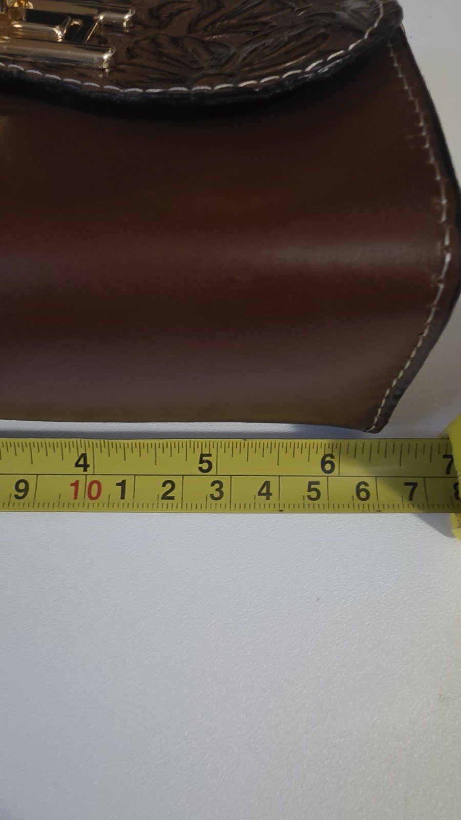 Artisanal 100% Leather Handbag | Hand tooled Shoulder Bag