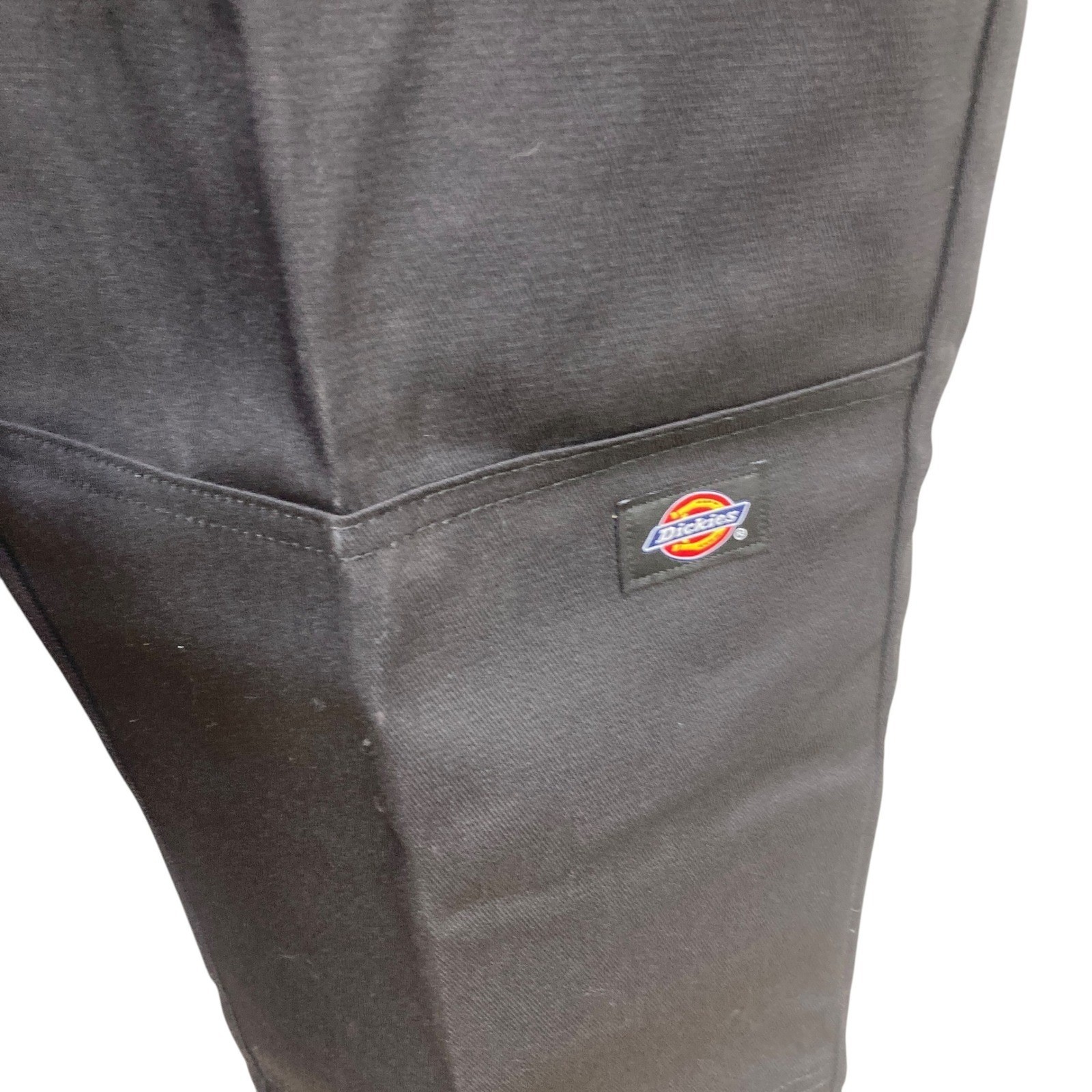 NWOT Dickies Men Black Loose Fit Double Knee Work Pants Size 34×30