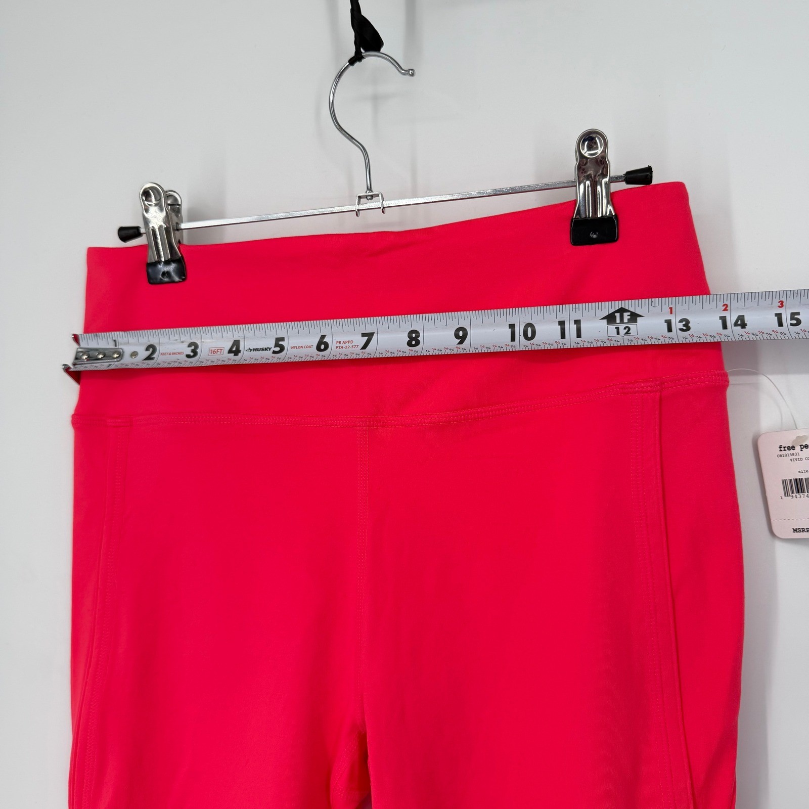 NWT Free People FP Movement New Infinity Legging High Waist Crop Vivid Coral M