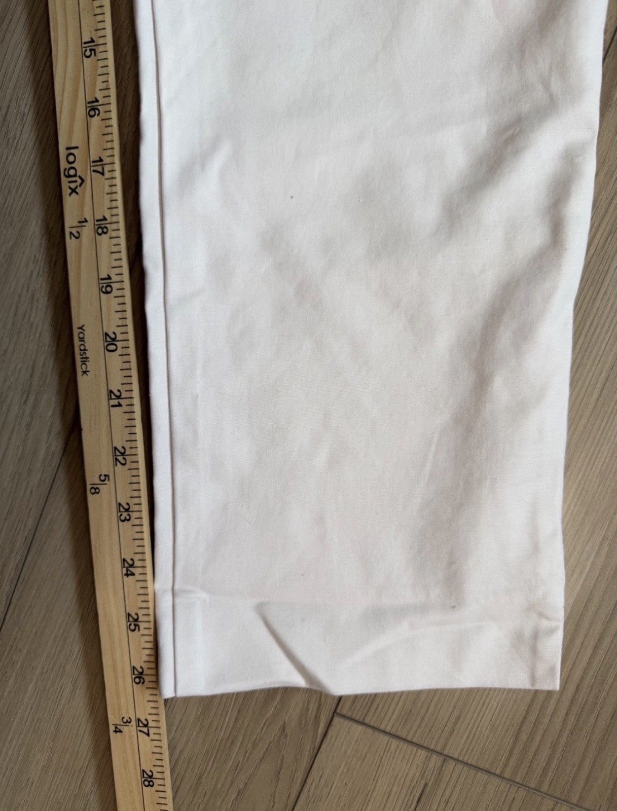 Boden Trousers Womens Size 12R Cream Cropped Ankle Stretch Straight Fit