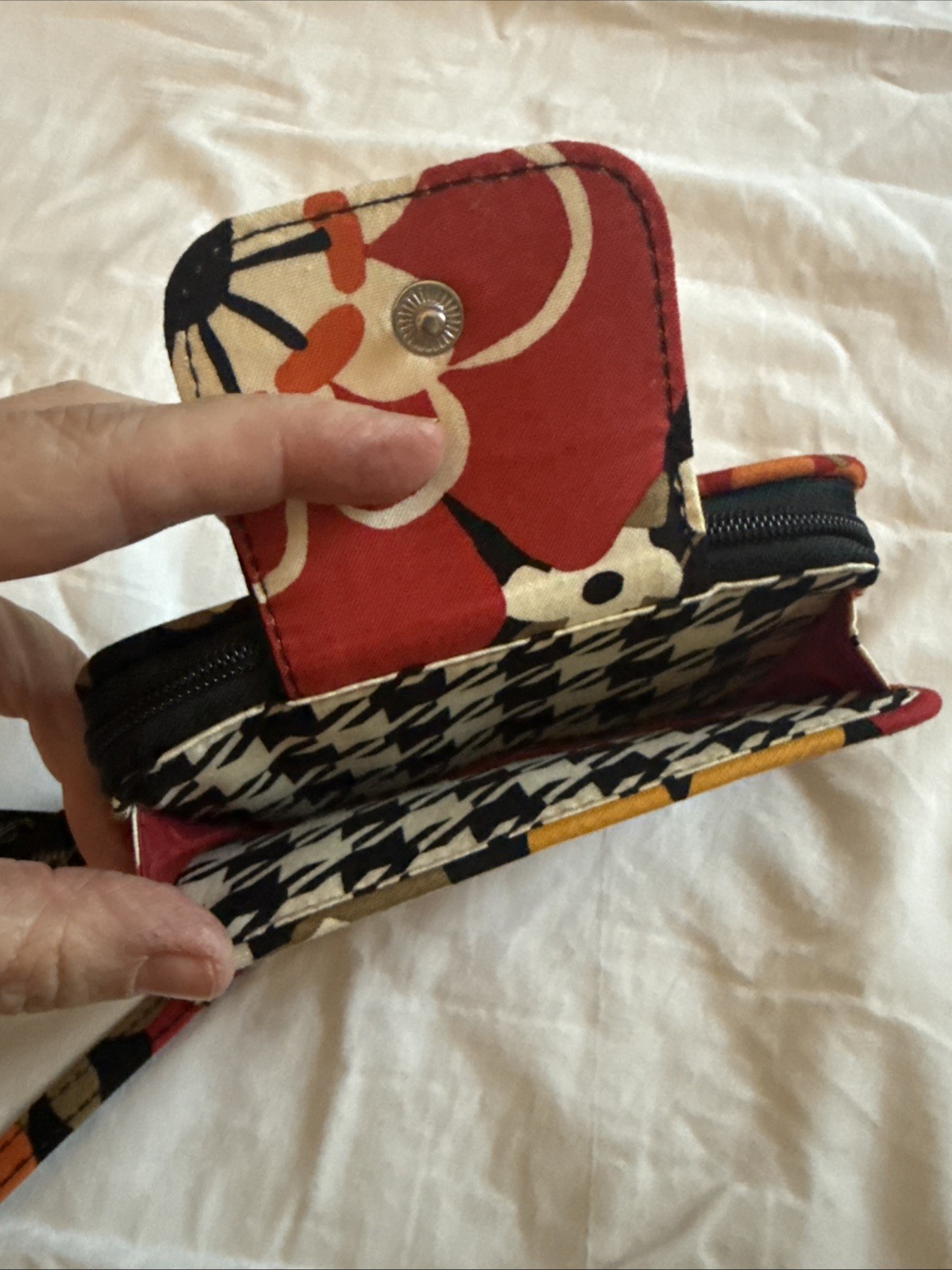 Vera Bradley Wristlet in Bittersweet Cotton