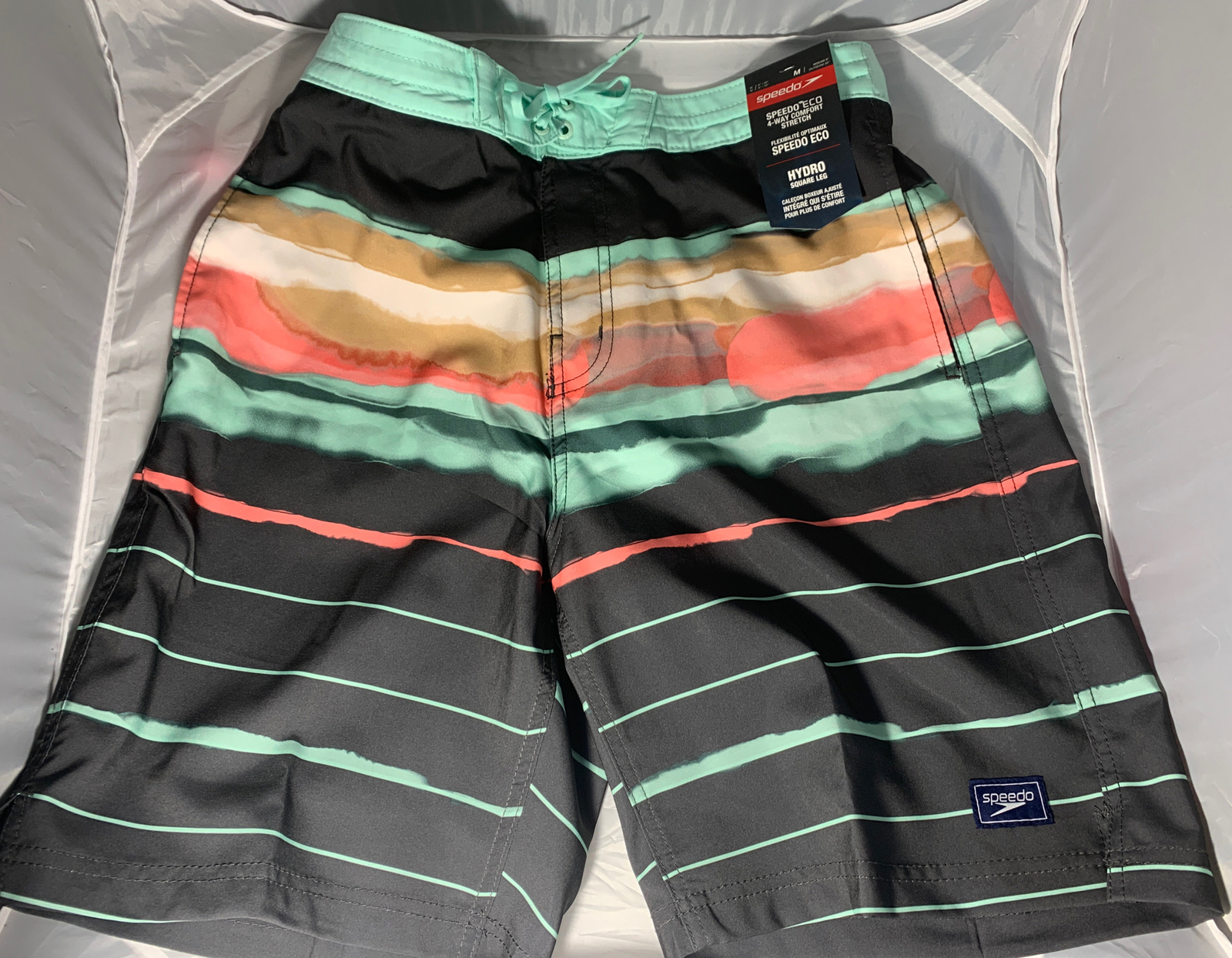 Speedo Men’s Bondi 9” Swim Trunks Shorts – Volcanic Ash – Medium