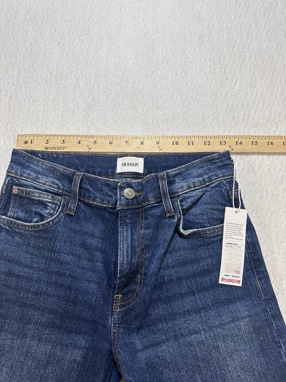 Hudson Jeans Womens Size 25 Rosalie Wide Leg Ankle Stretch Denim New with tags