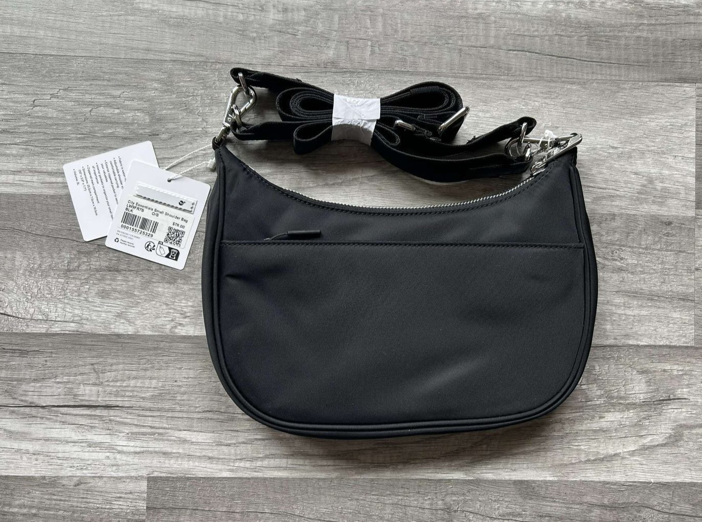 Lululemon City Essentials Small Shoulder Bag Black New With Tags 3L