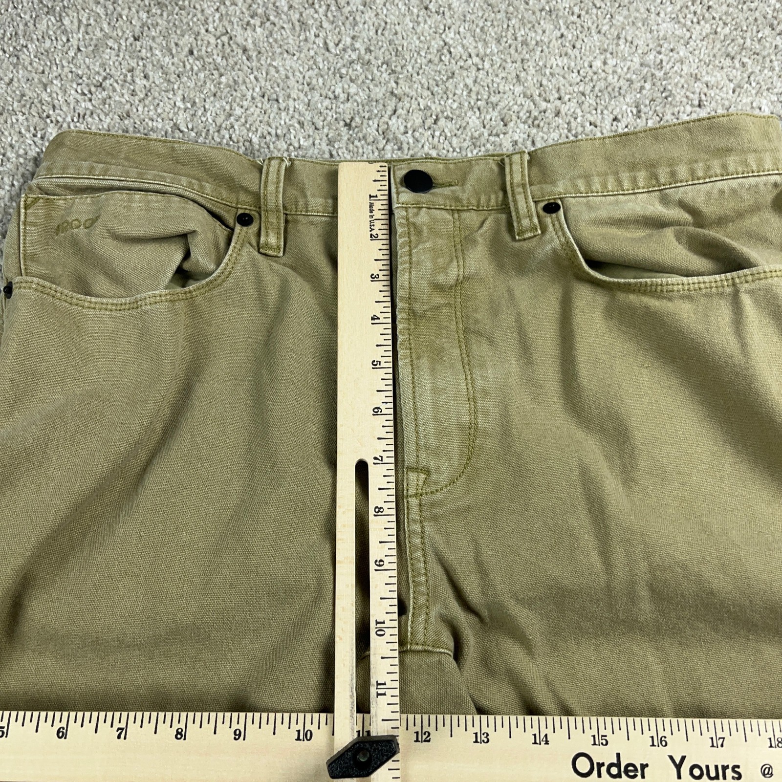 Proof Pants Mens 32 Beige Rover Durable Hiking Cmaping Outdoors Slim Fit 32×32