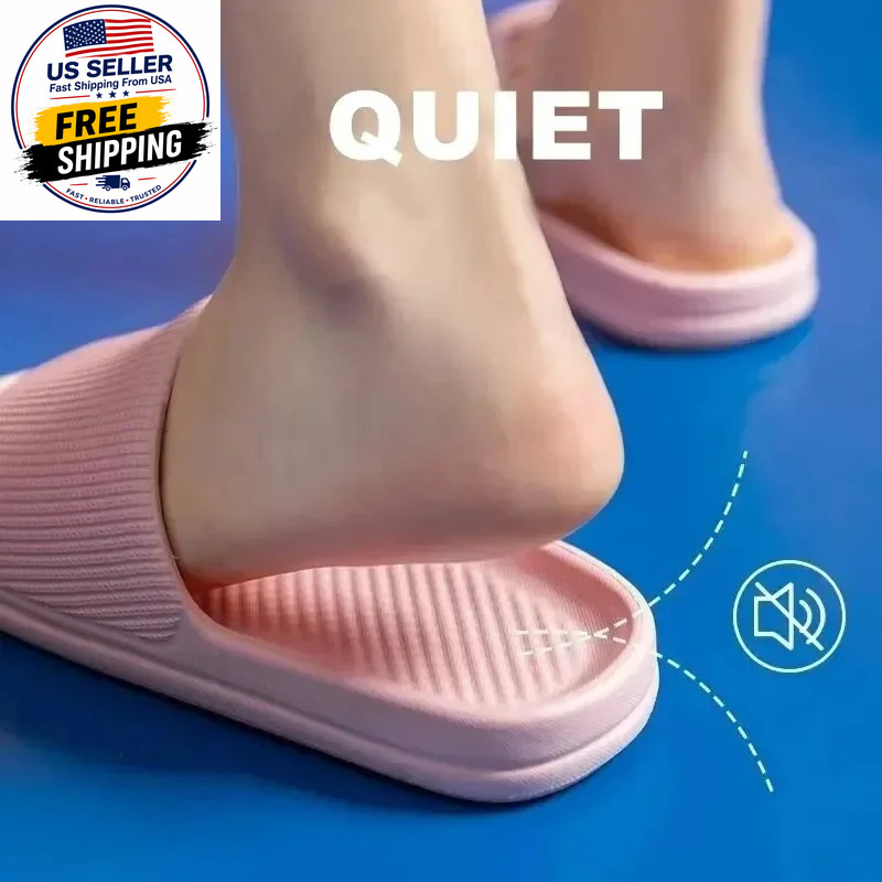 Non-Slip EVA Soft Sole Massage Shower Shoes for Women Men Couples Waterproof Hom