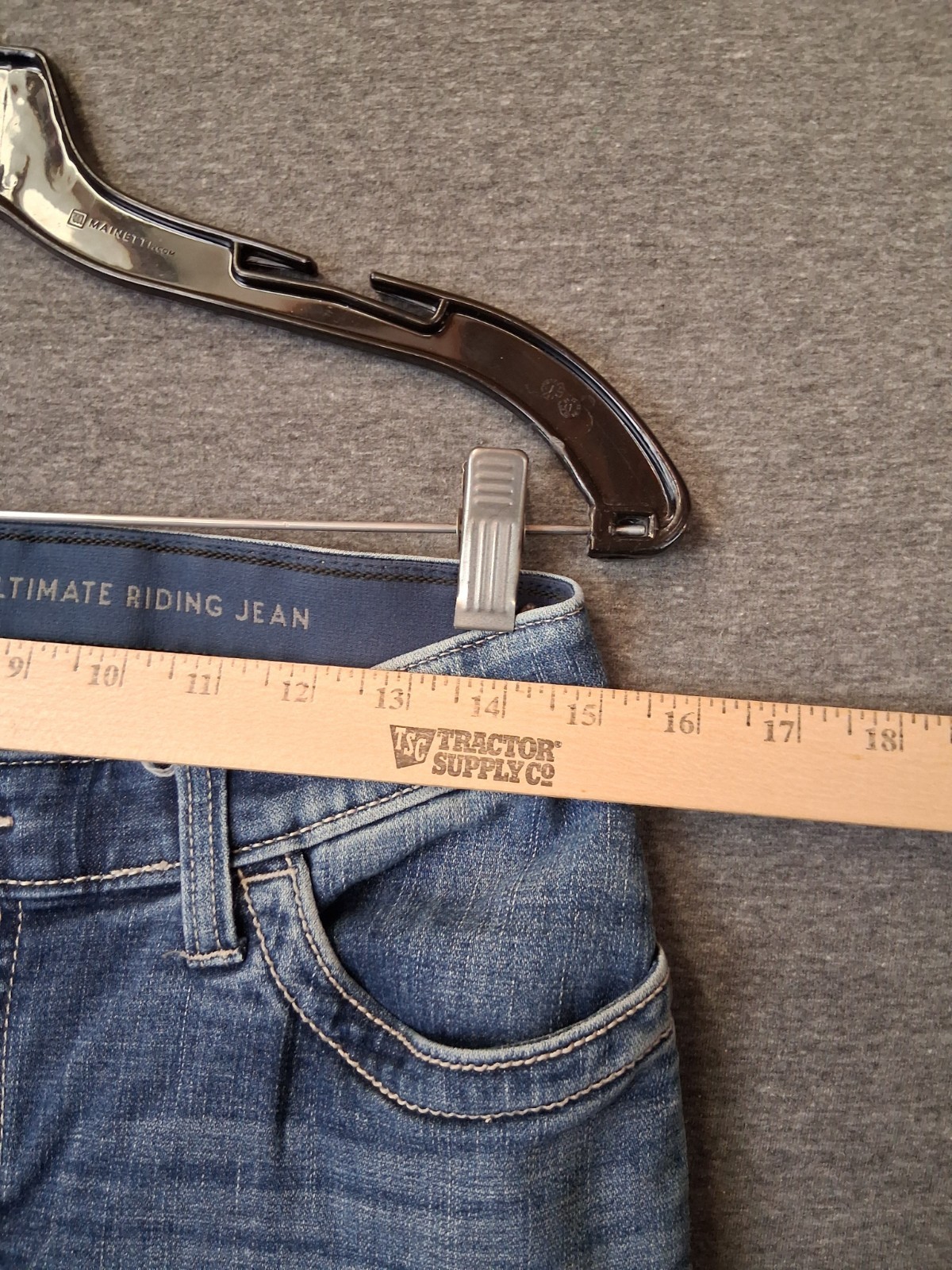 Wrangler Womens Jeans 7×34 Blue Denim Willow Ultimate Riding Whisker Western