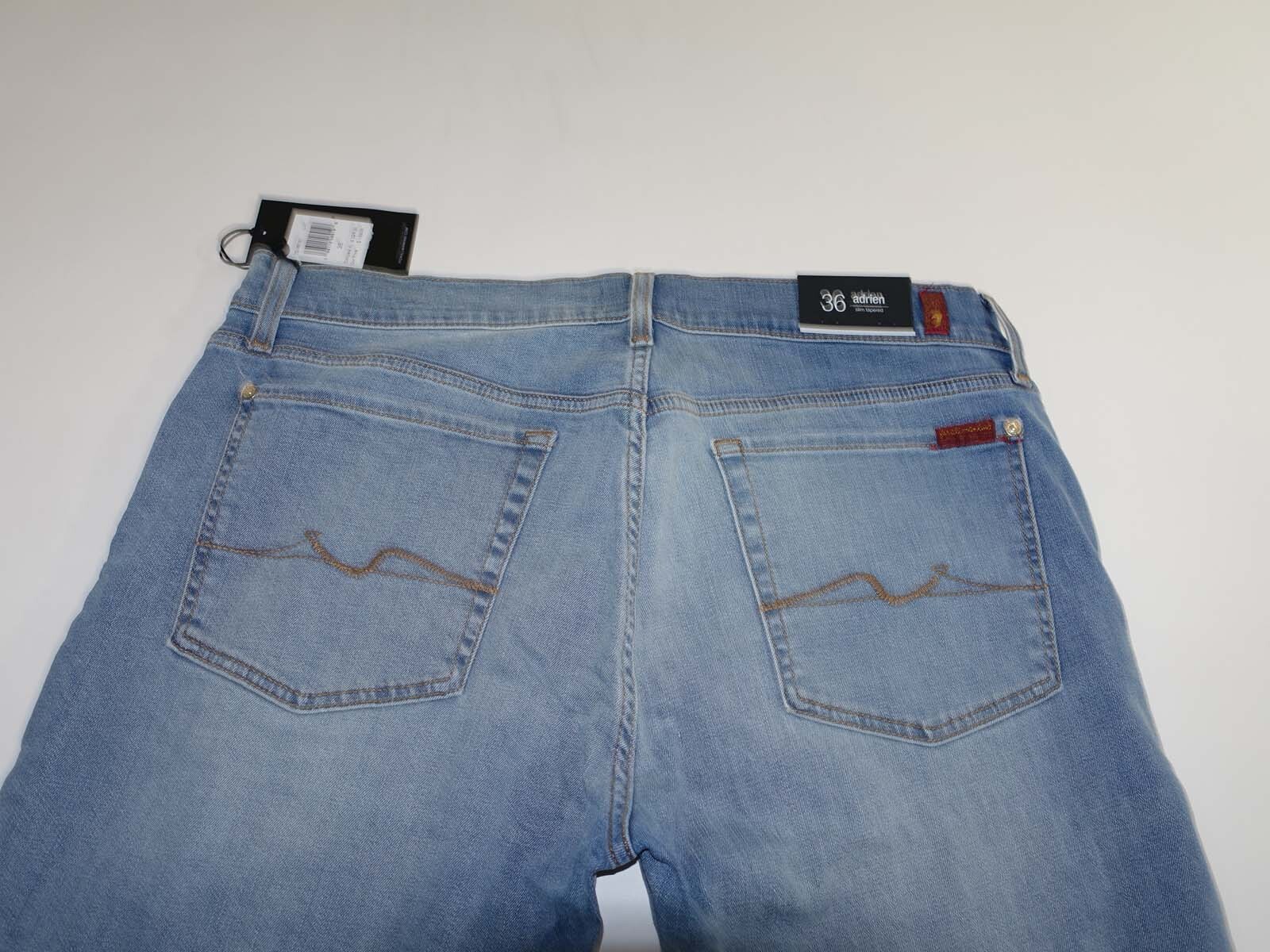 7 For All Mankind Men’s Adrien Slim Tapered Jeans Size 36 x 32 NWT Laguna Wash