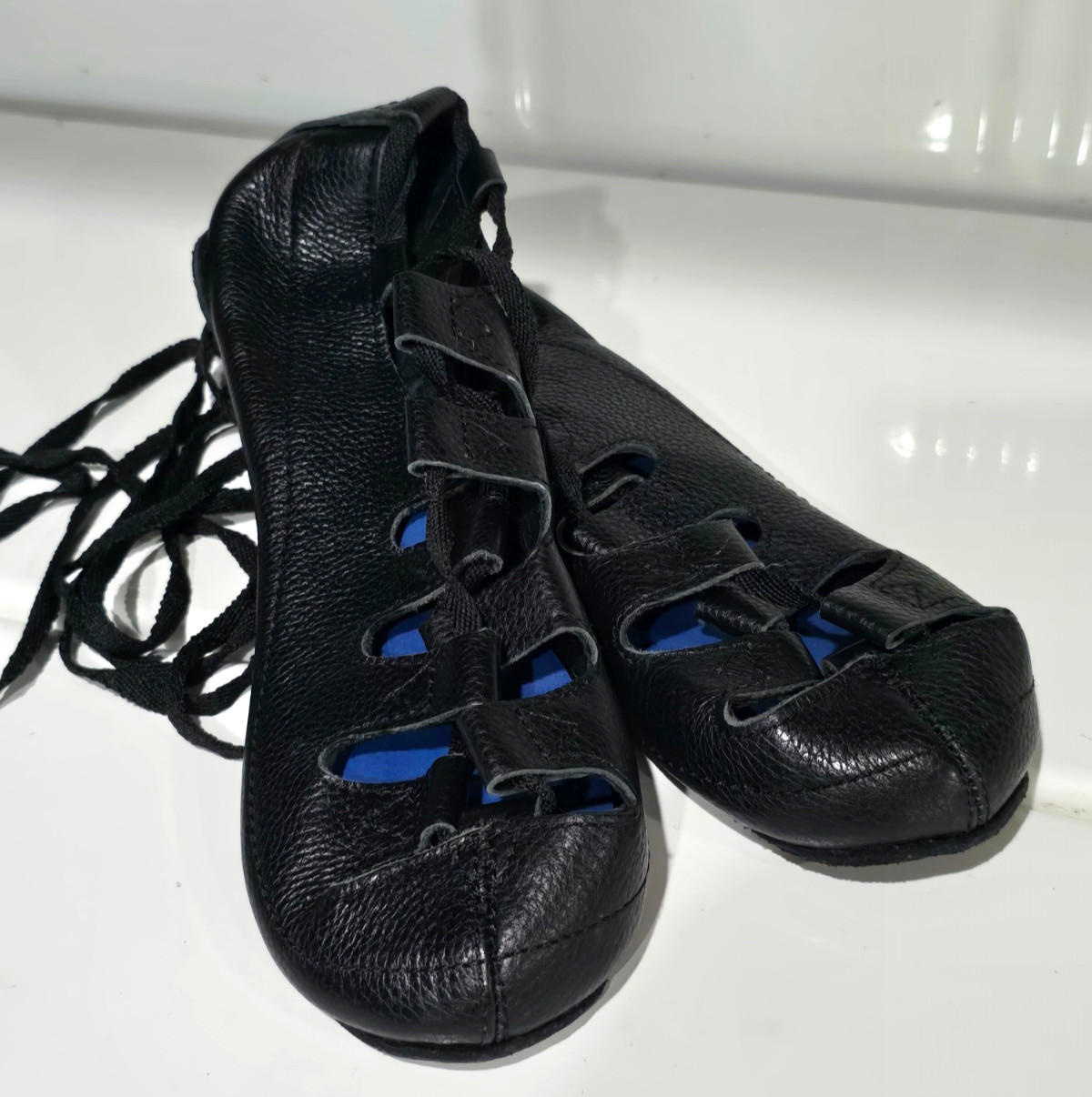 New Irish Dance Ghillies Fay’s Platinum Suede