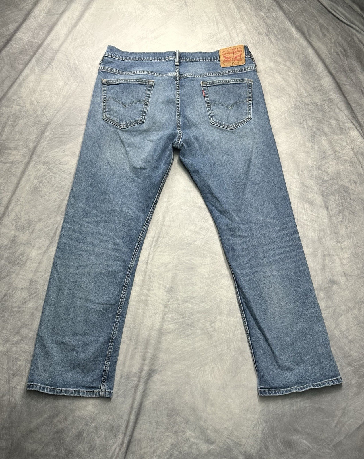 Levi’s Men’s 569 Loose Straight Fit Blue Jeans 36×32 Faded Whisker